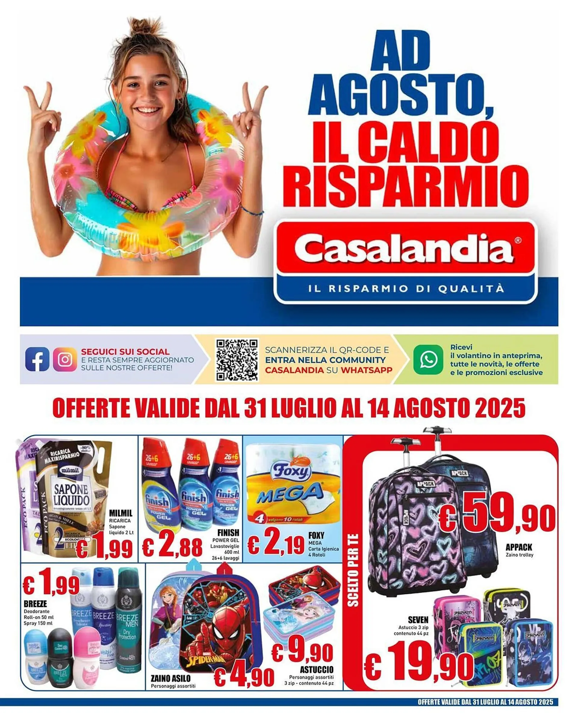 Volantino Casalandia da 31 luglio a 14 agosto di 2025 - Pagina del volantino 1