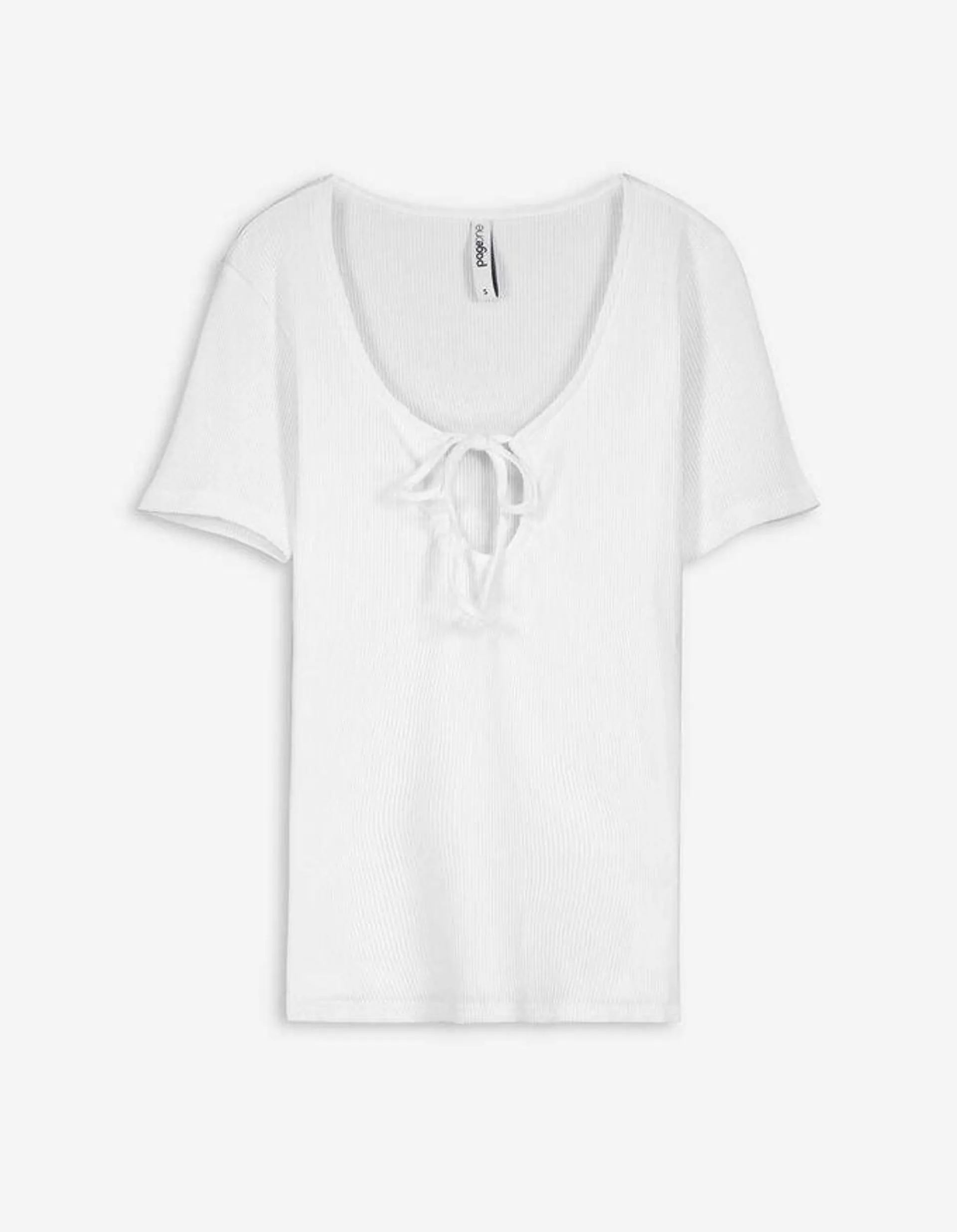 T-shirt - Scollo con intaglio