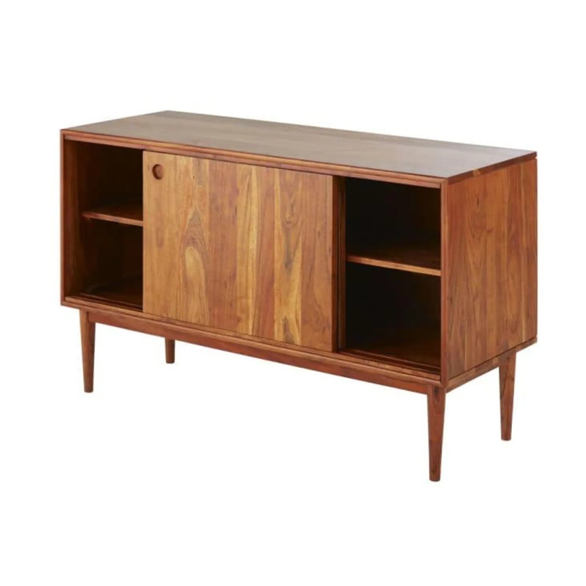 Credenza a 2 ante verde pino e marrone