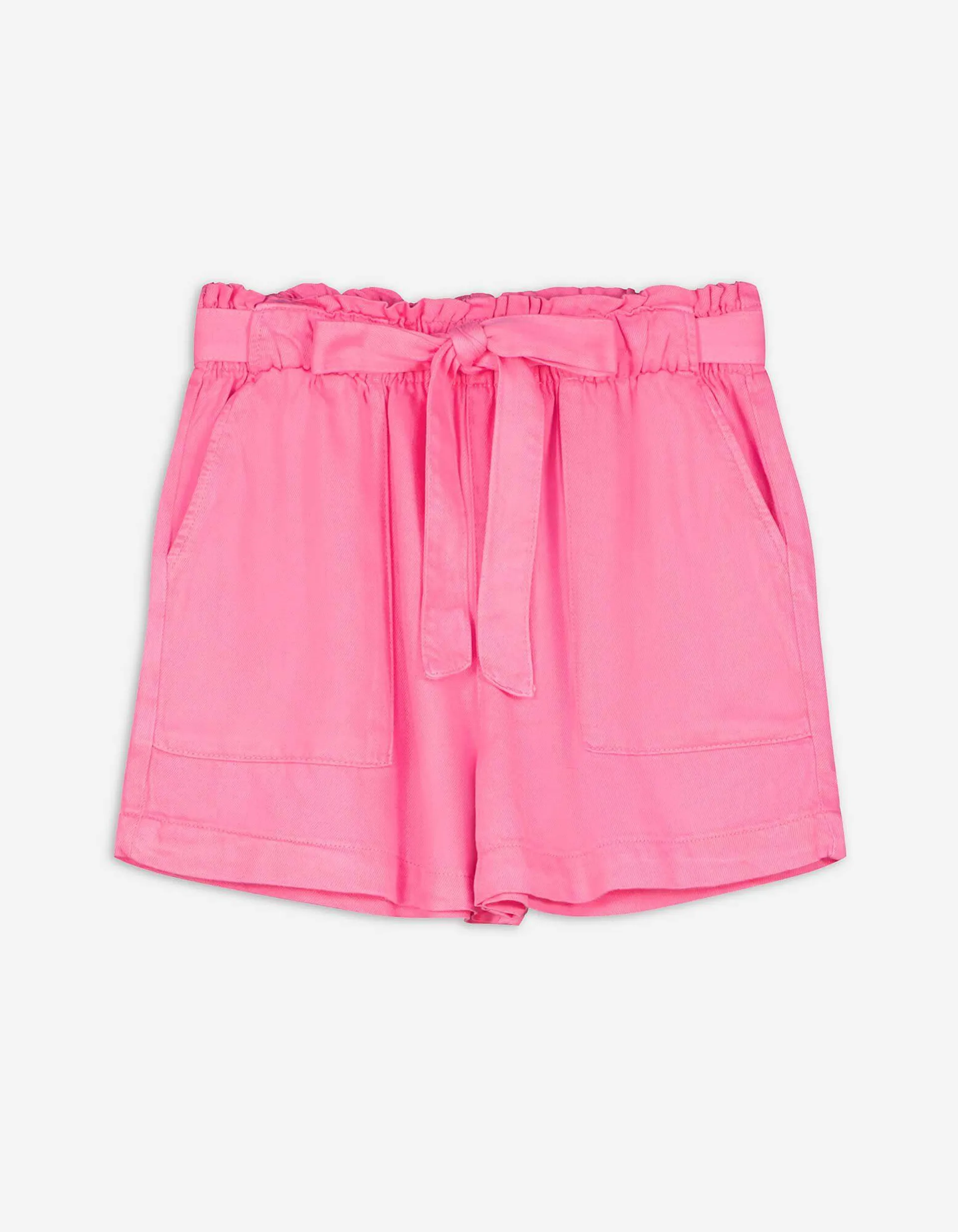 Pantaloncini - Cintura da annodare - rosa fucsia