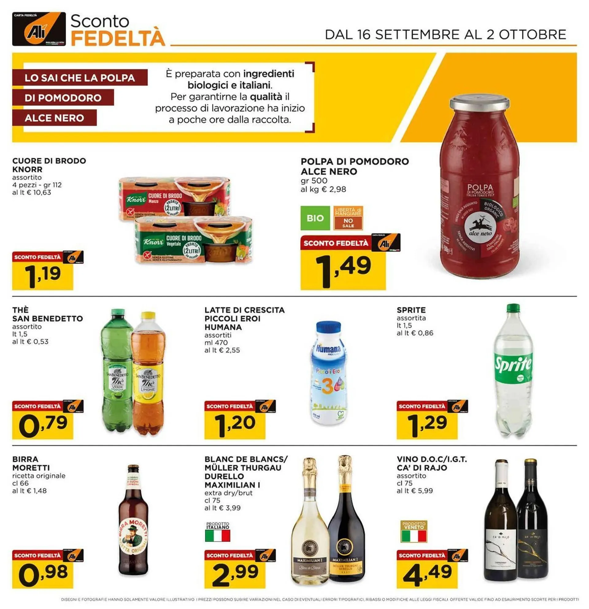 Volantino Alì Supermercati da 16 settembre a 2 ottobre di 2024 - Pagina del volantino 14