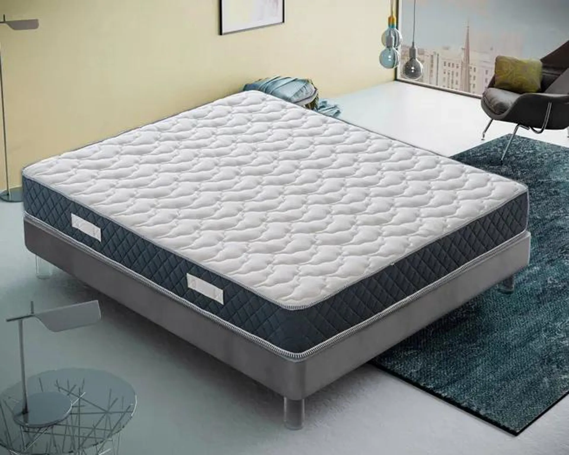 MaterassieDoghe - Materasso 160x190 in Memory Foam - Alto 21 Cm - 11 Zone Differenziate – Ortopedico