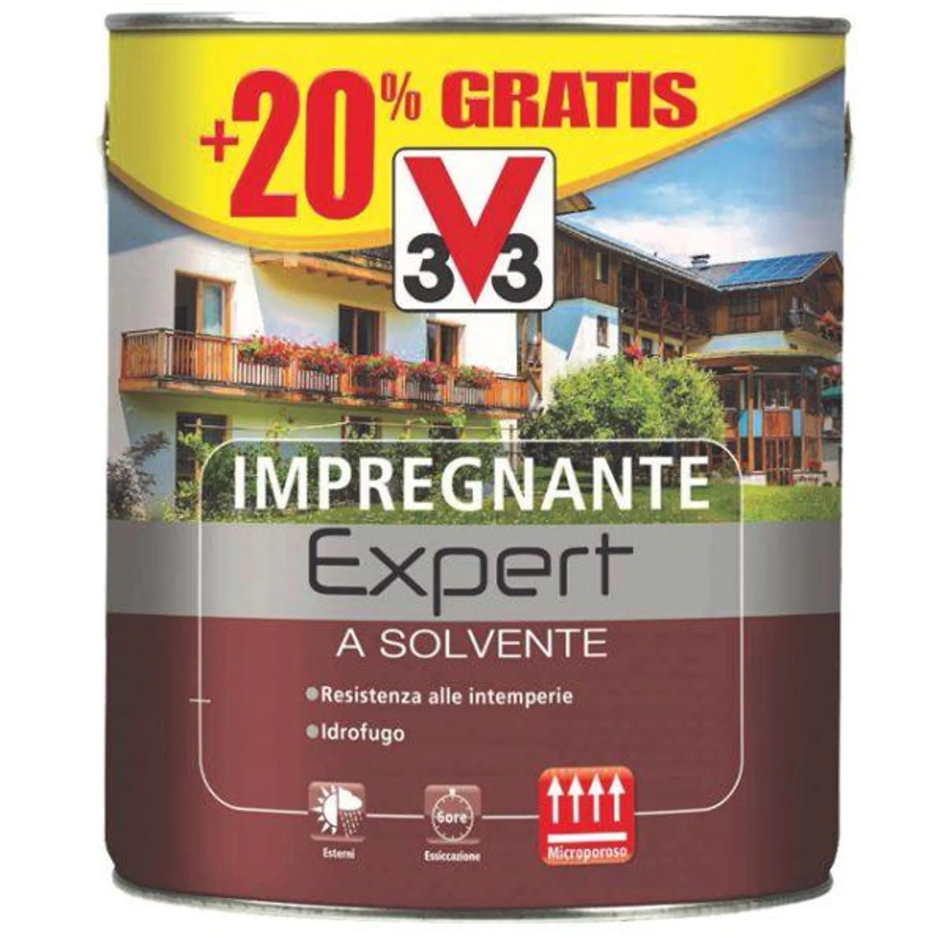 V33 LT 3 IMPREGNANTE EXPERT SOLVENTE NOCE CHIARO