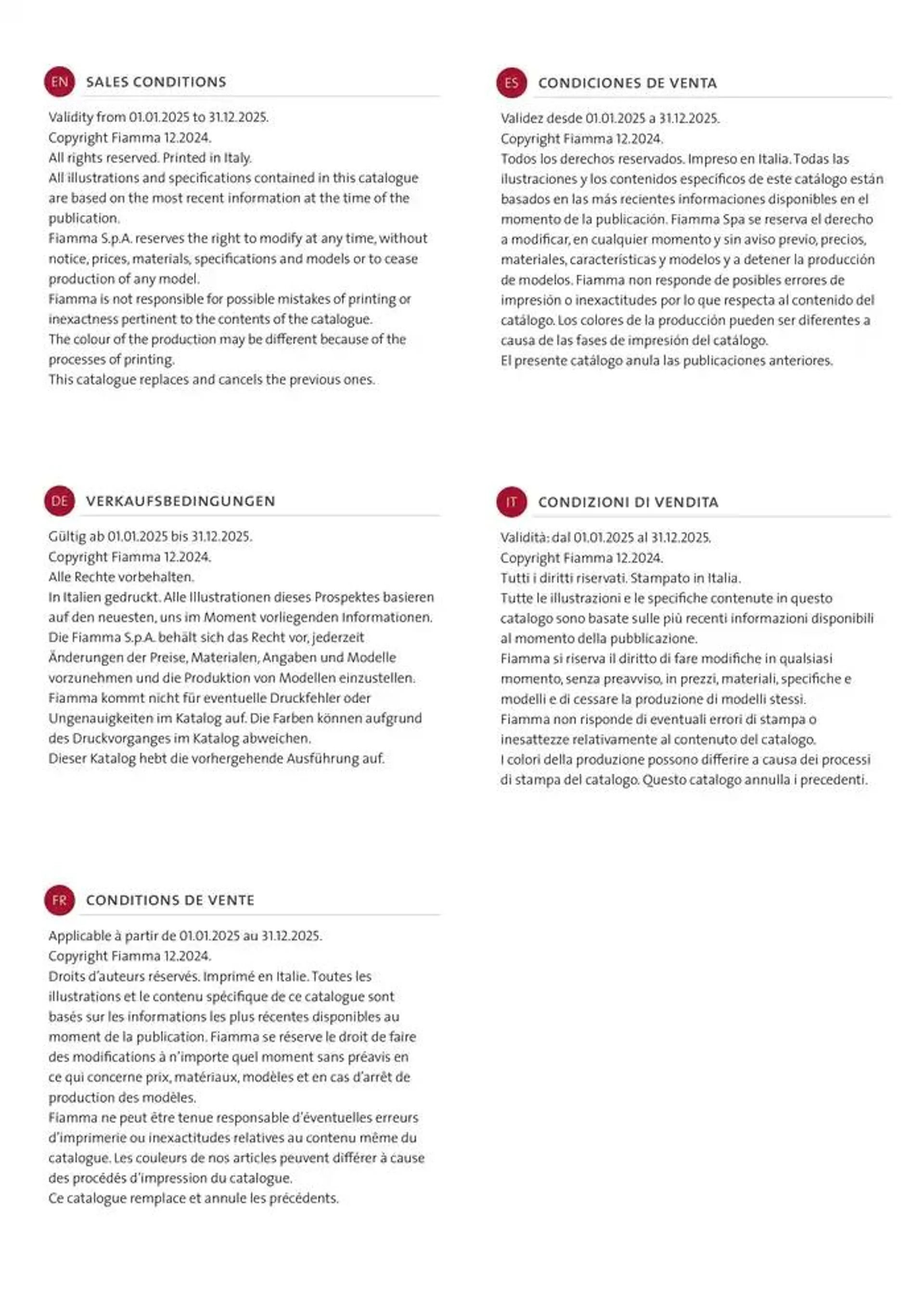 Spare parts catalogo 2025 da 14 gennaio a 31 dicembre di 2025 - Pagina del volantino 2