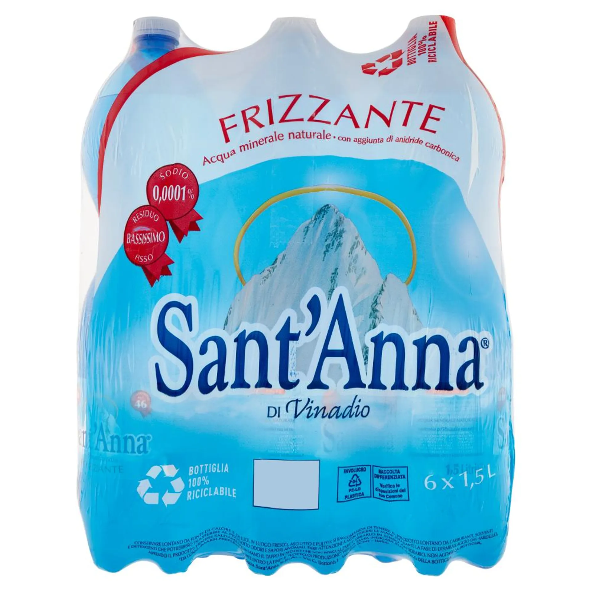 Sant'Anna di Vinadio Frizzante 6 x 1,5 L