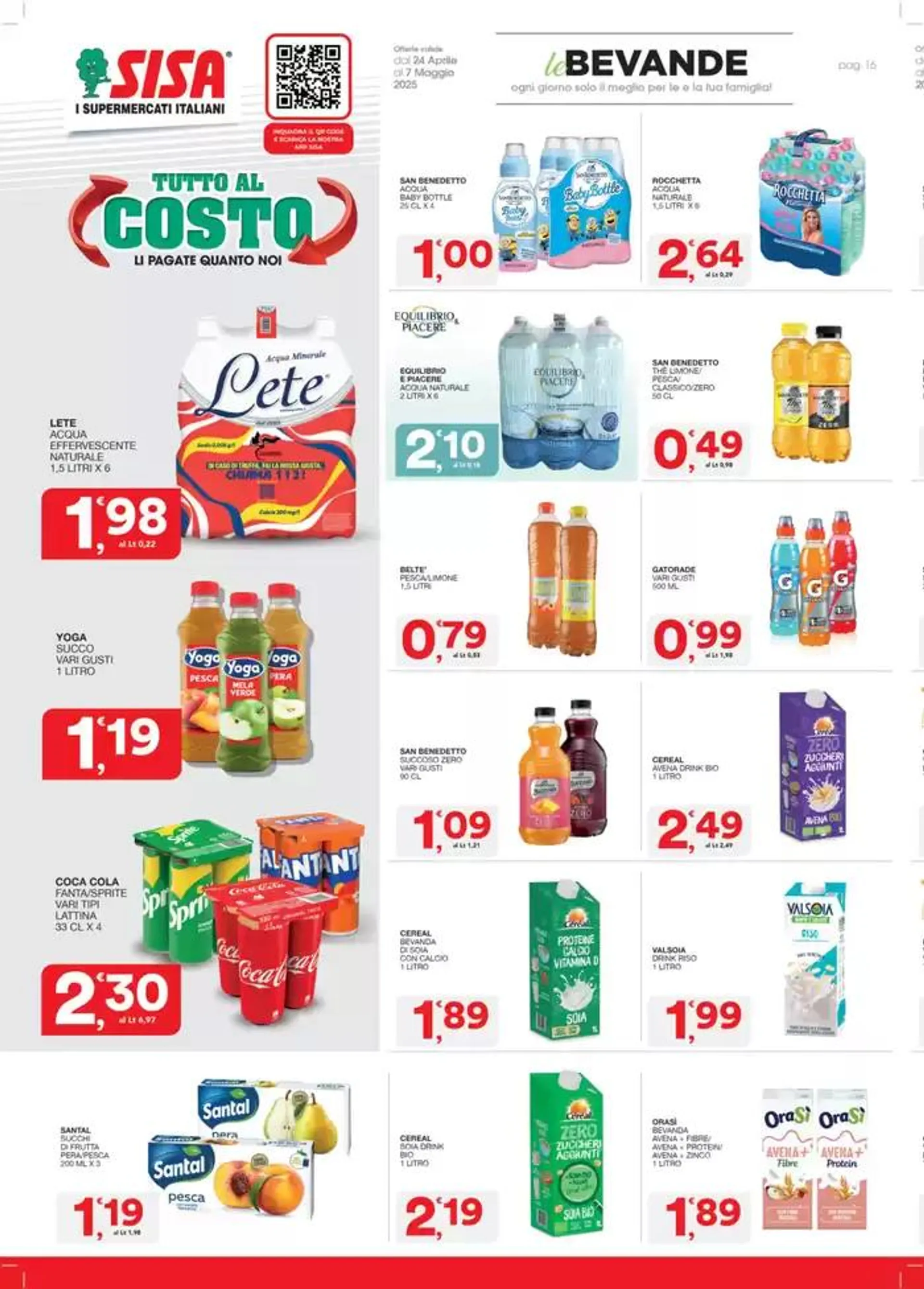 Tutto al costo da 24 aprile a 9 maggio di 2025 - Pagina del volantino 16