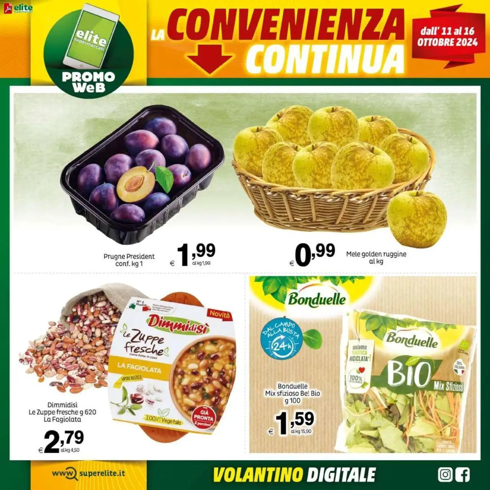 Promo Web - La Convenienza continua Elite Supermercati da 11 ottobre a 16 ottobre di 2024 - Pagina del volantino 9