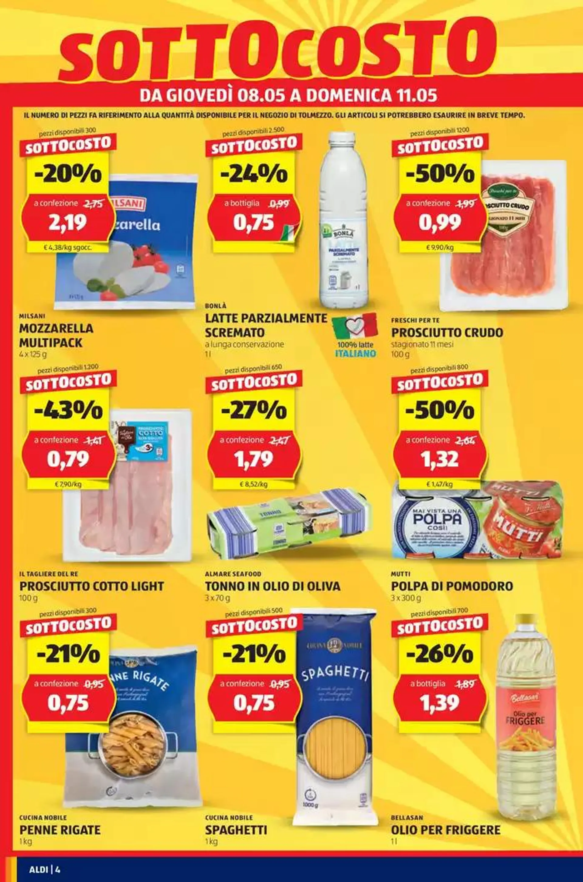Nuova apertura SOTTOCOSTO da 8 maggio a 17 maggio di 2025 - Pagina del volantino 4
