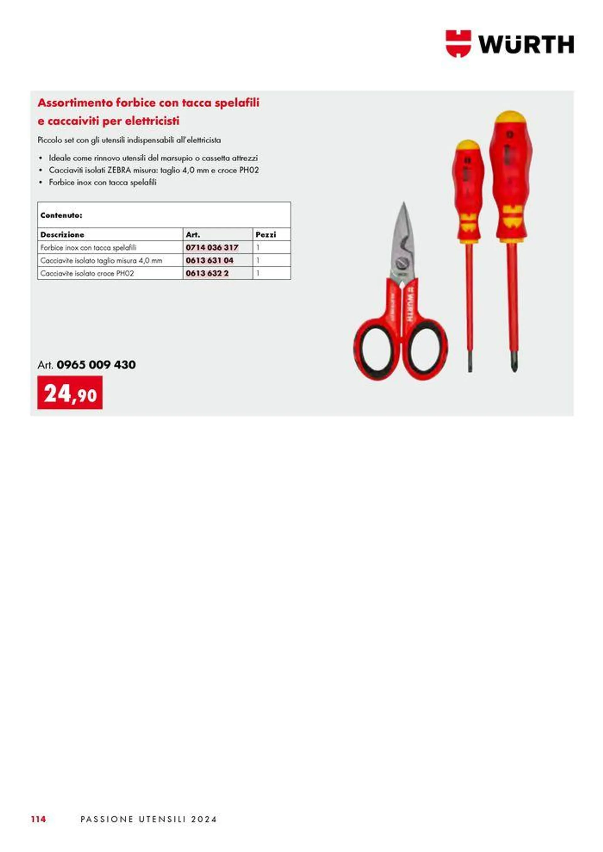 Passione utensili da 1 luglio a 31 dicembre di 2024 - Pagina del volantino 114