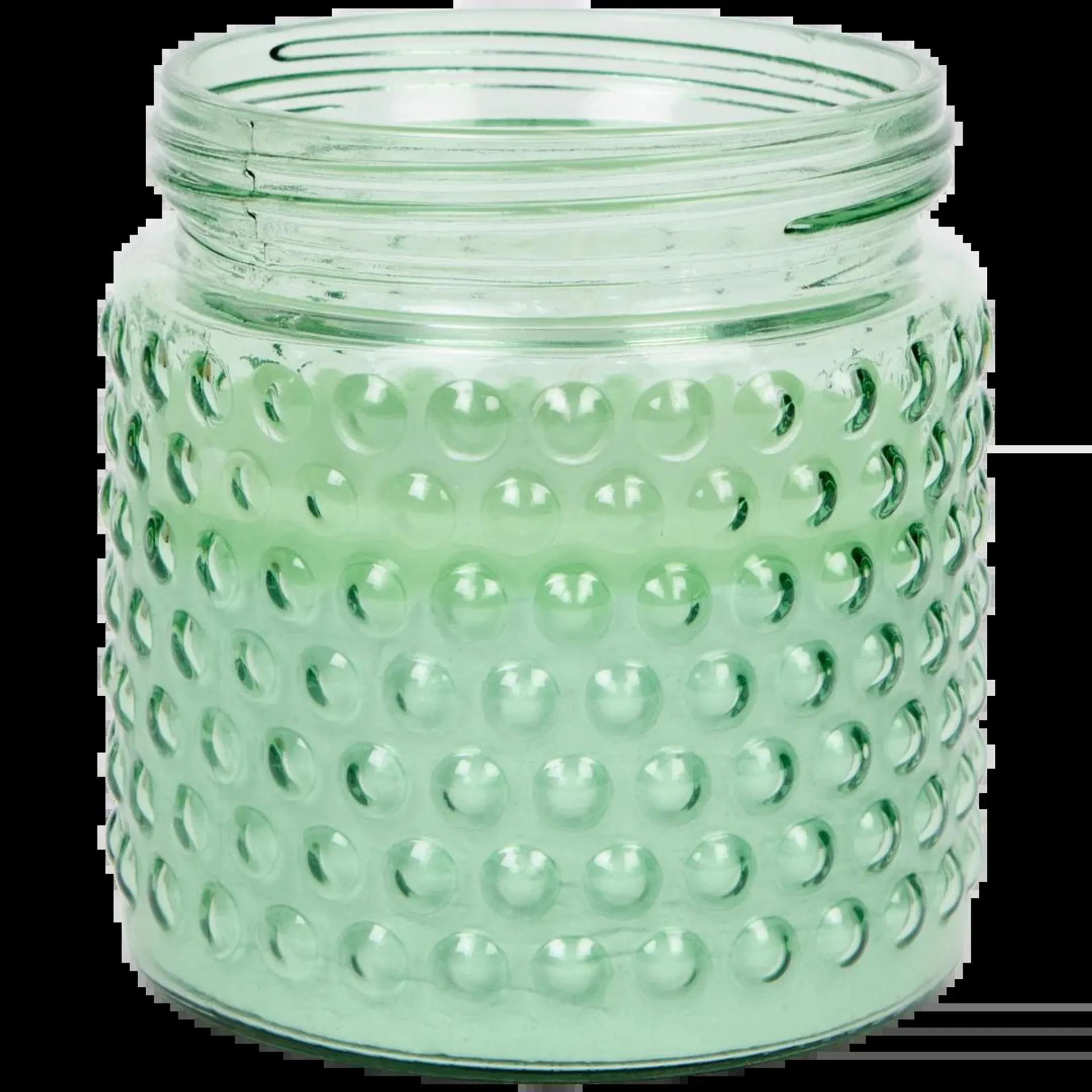 Candela citronella in vaso di vetro