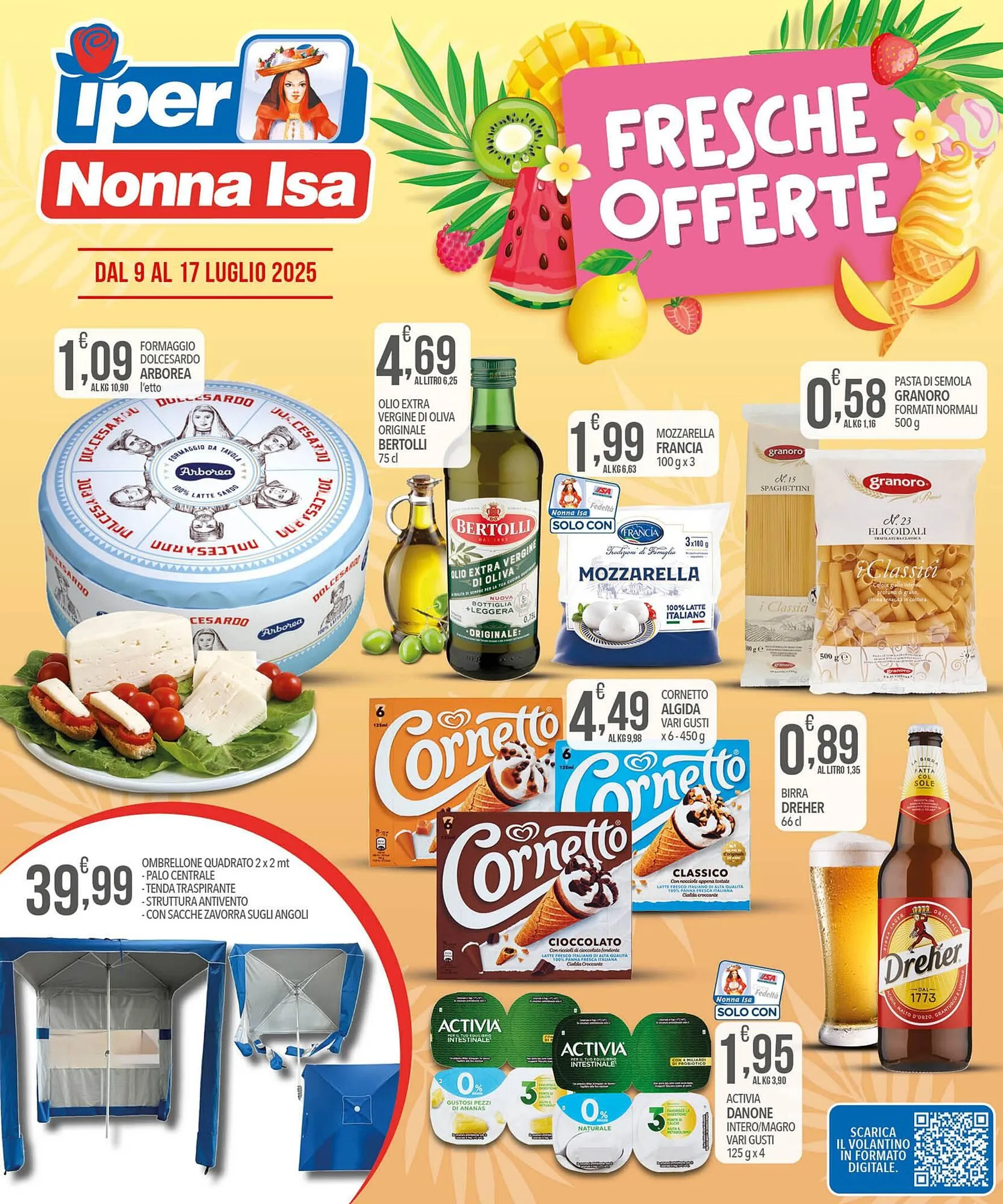 Volantino Iper Nonna Isa da 9 luglio a 17 luglio di 2025 - Pagina del volantino 1