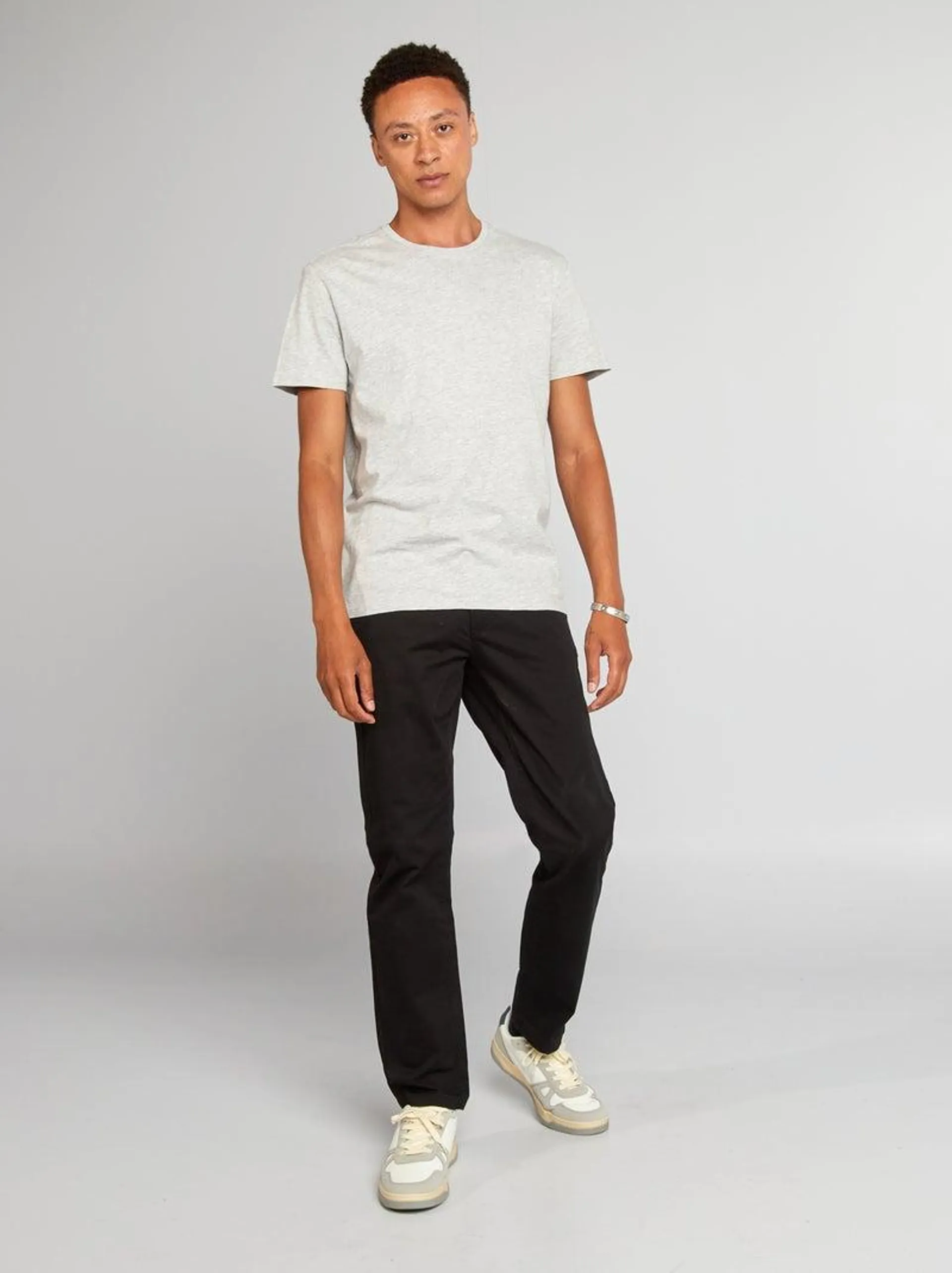 Pantaloni chino regular L32 - nero