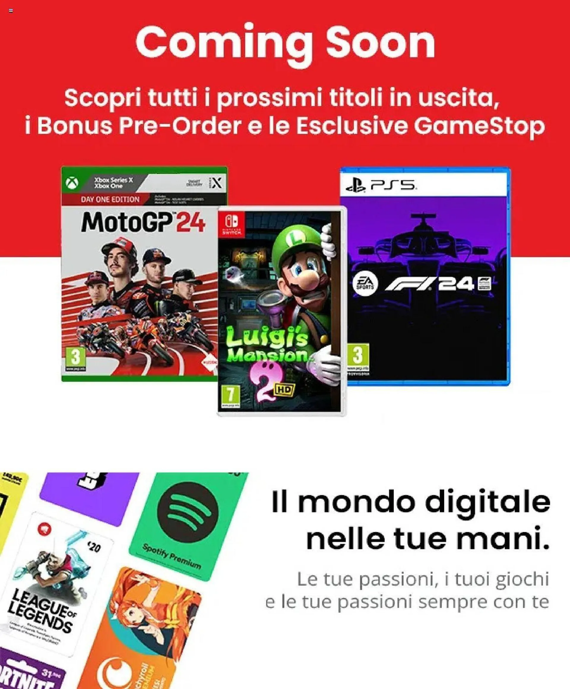 Volantino Gamestop - 2