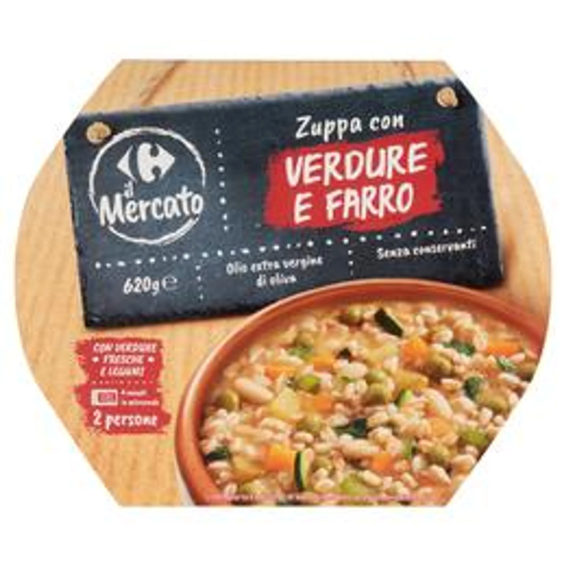 Carrefour il Mercato Zuppa con Verdure e Farro 620 g