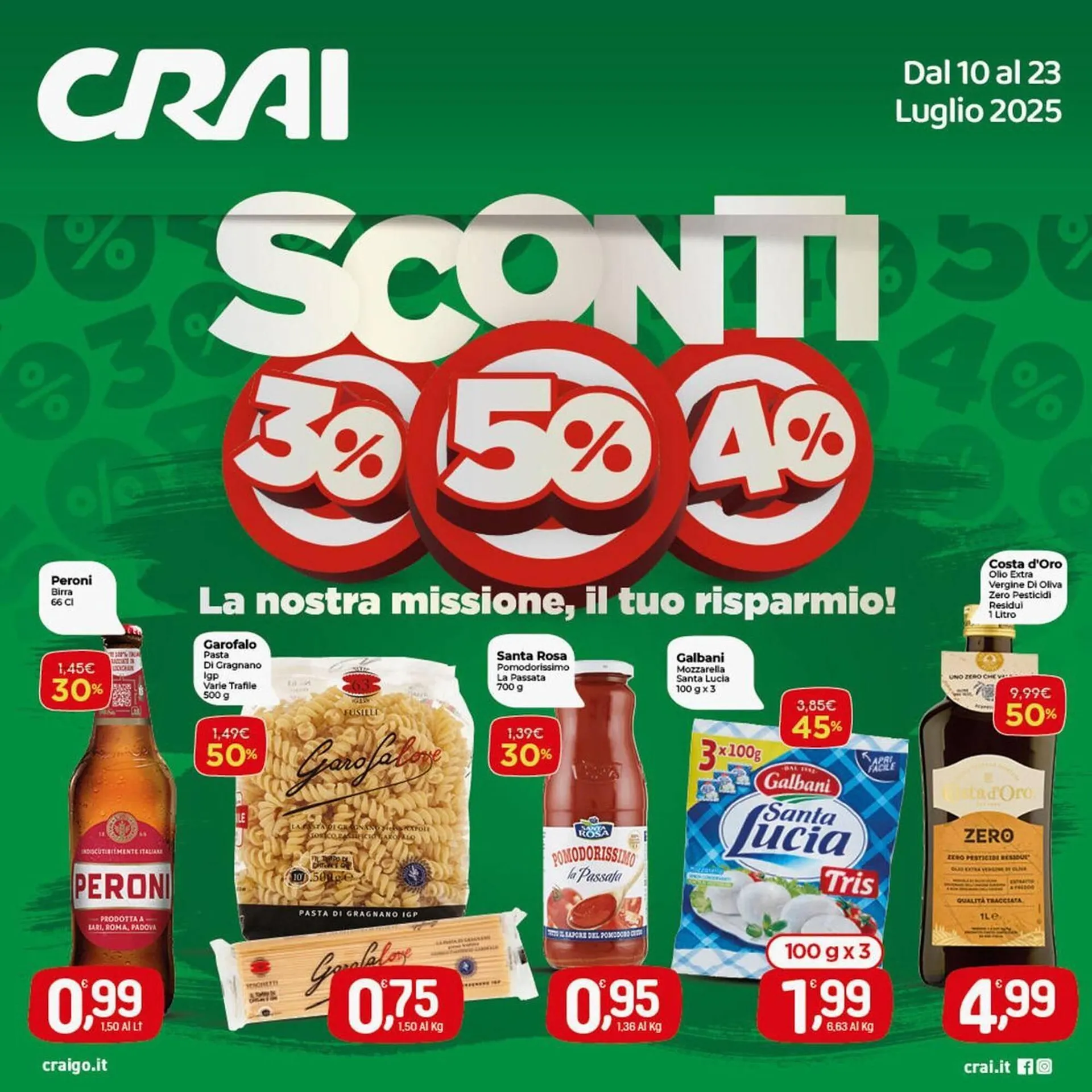 Volantino Crai da 10 luglio a 23 luglio di 2025 - Pagina del volantino 1