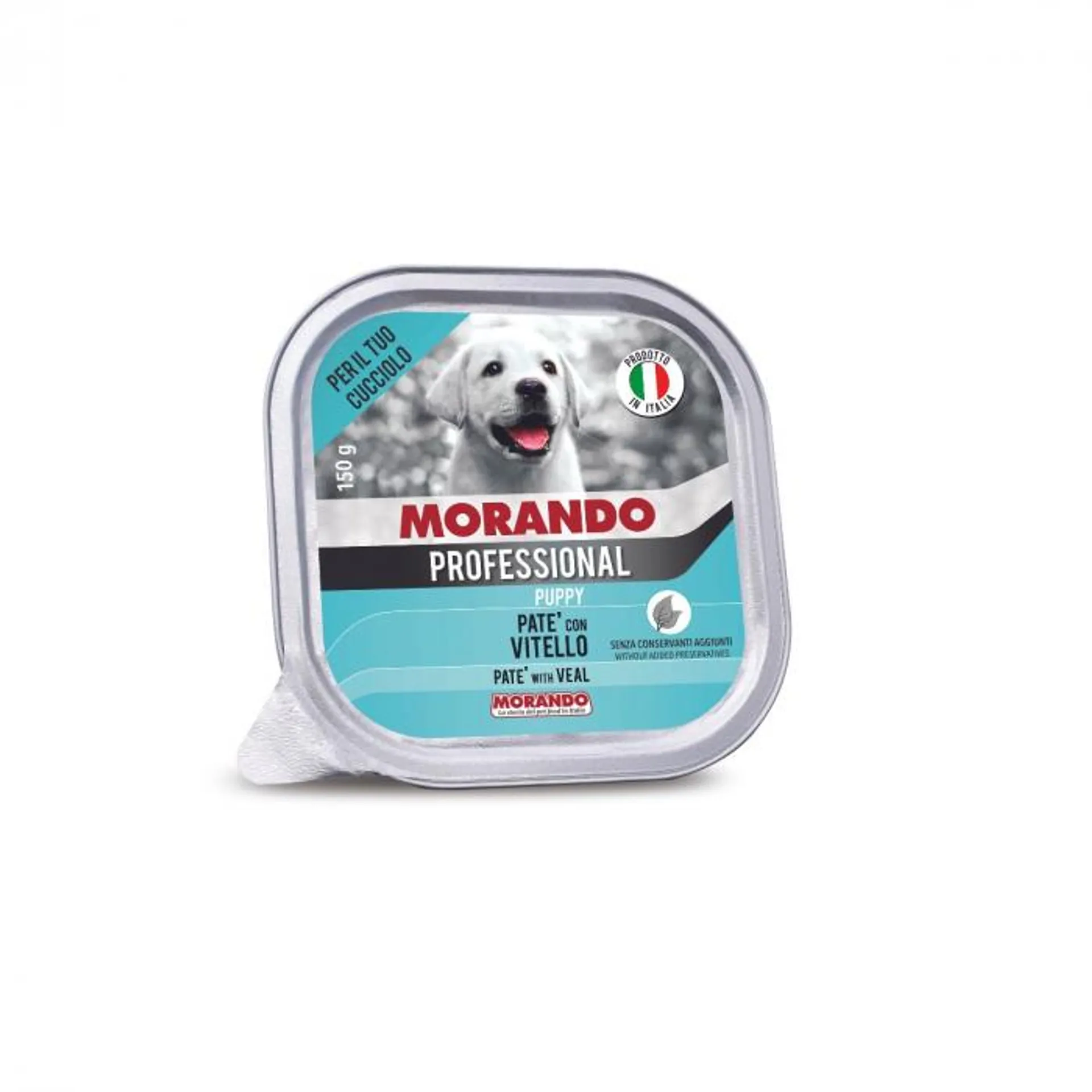 Morando Junior paté per cani cuccioli con Vitello 150g