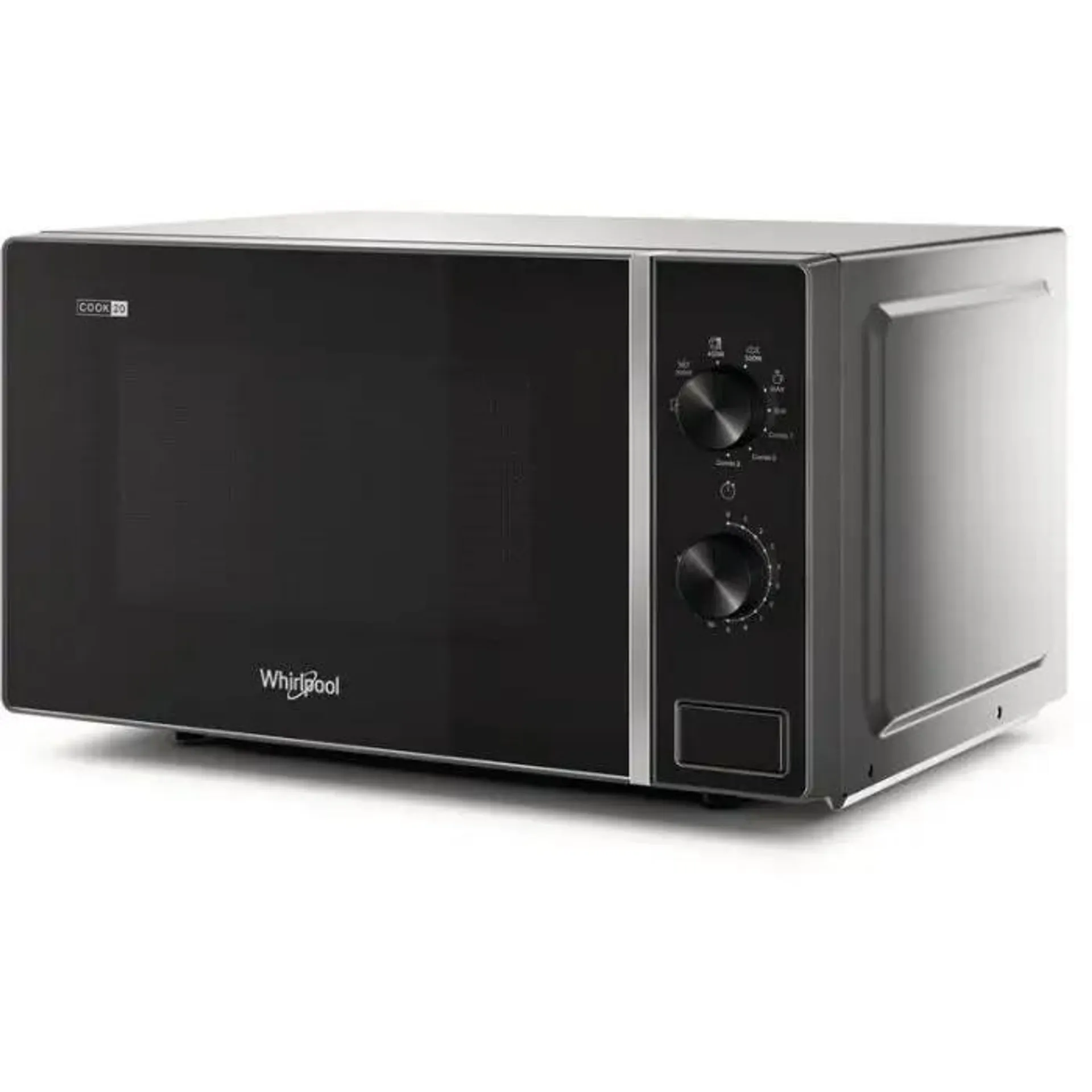 Whirlpool mwp 103 sb superficie piana microonde con grill 20 l 700 w nero, argento