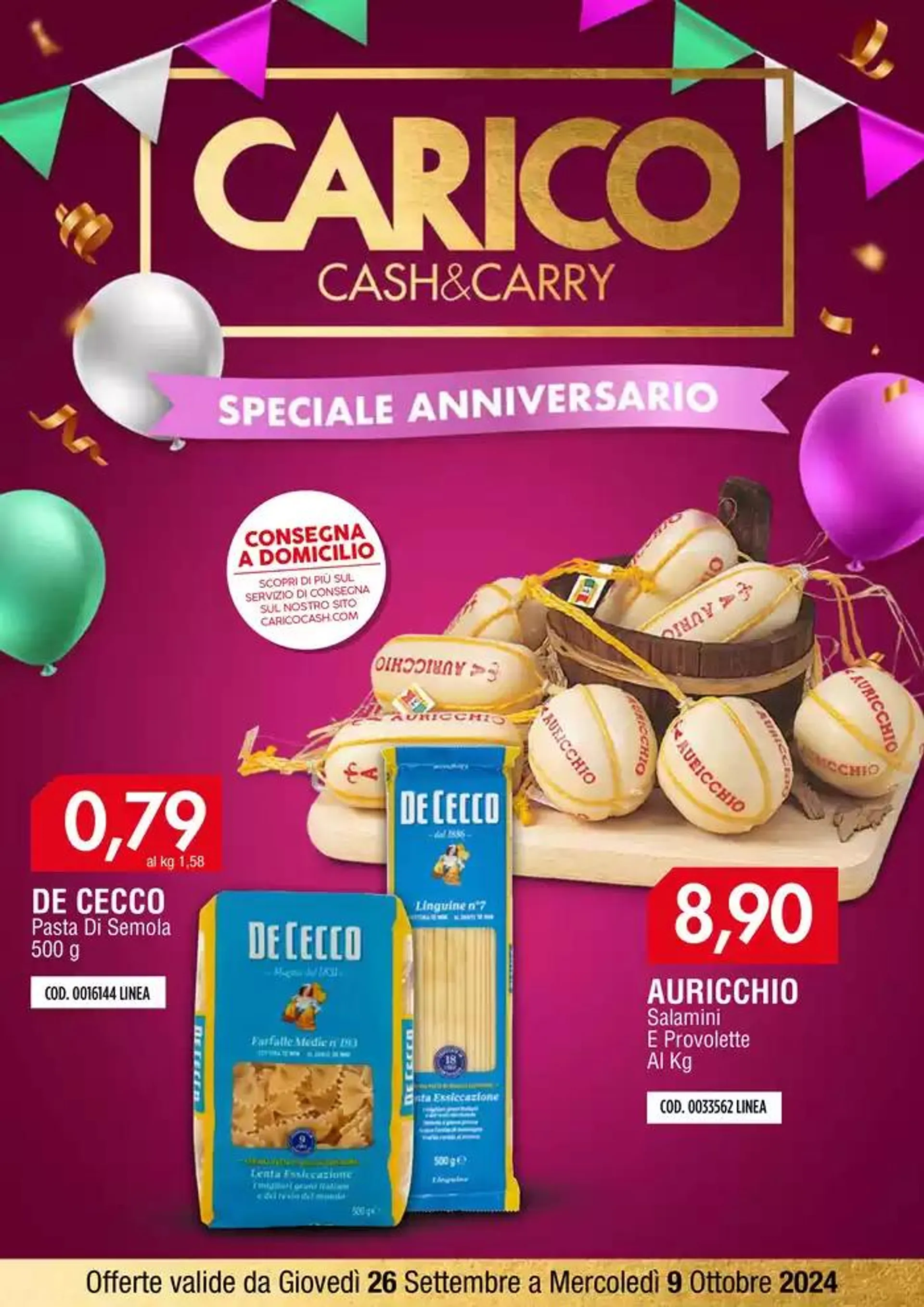 Carico Cash & Carry - Anniversario - 1