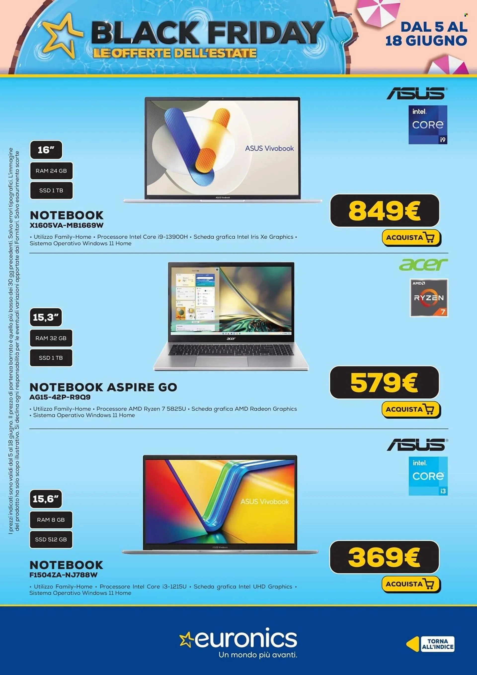 Volantino Euronics da 5 giugno a 18 giugno di 2025 - Pagina del volantino 14