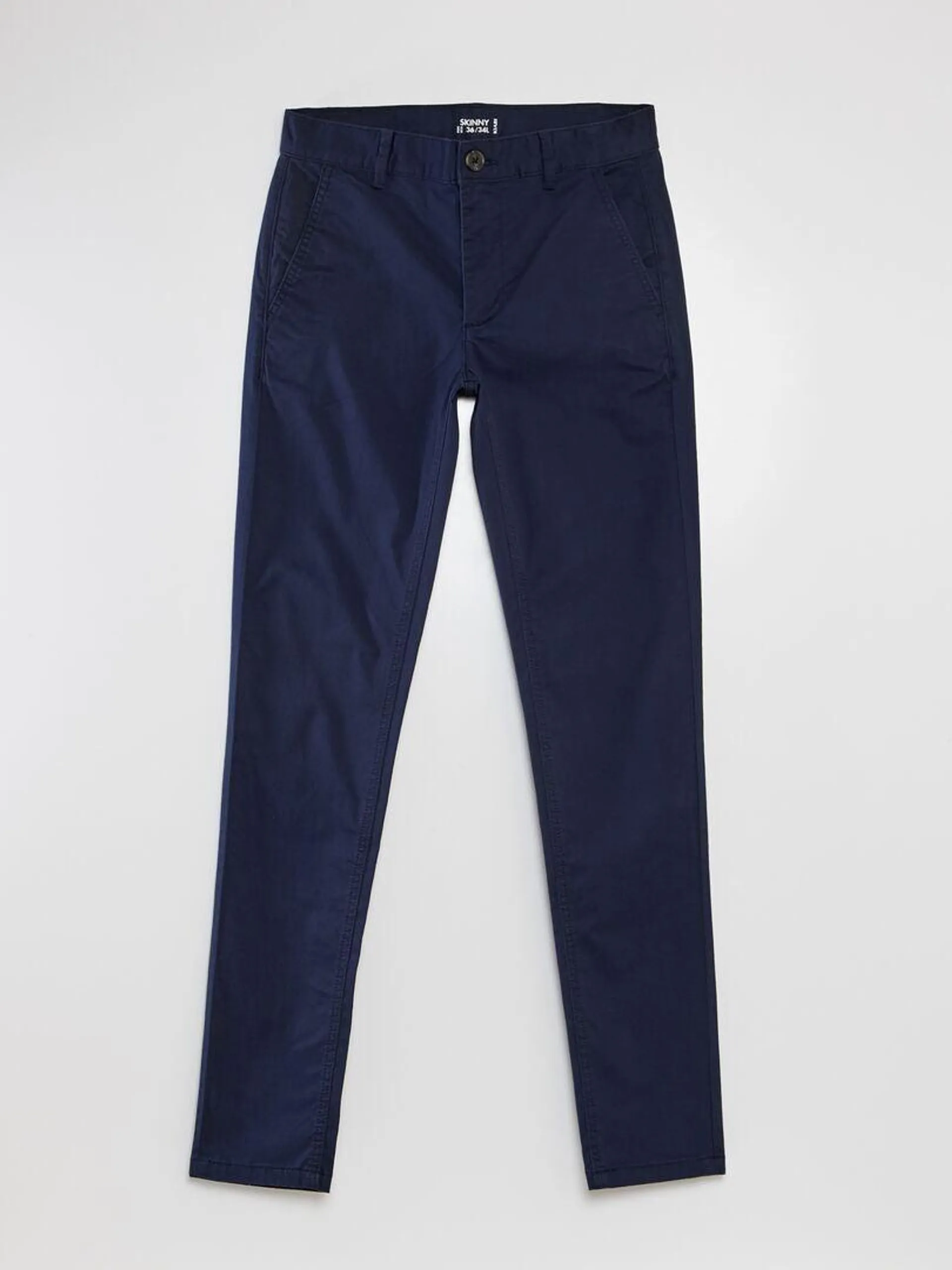 Pantaloni chino skinny L34 - blu