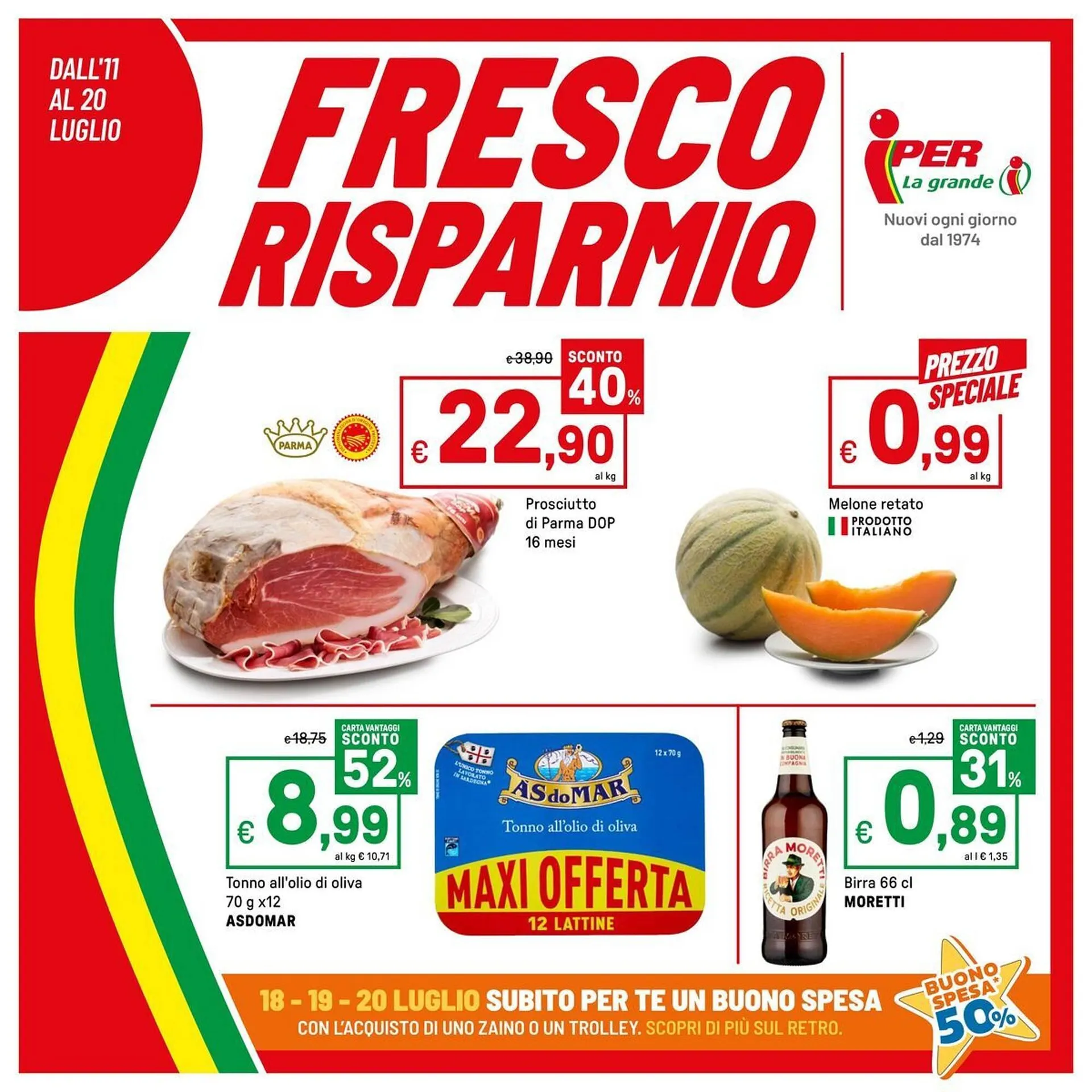Volantino Iper La Grande da 11 luglio a 20 luglio di 2025 - Pagina del volantino 1