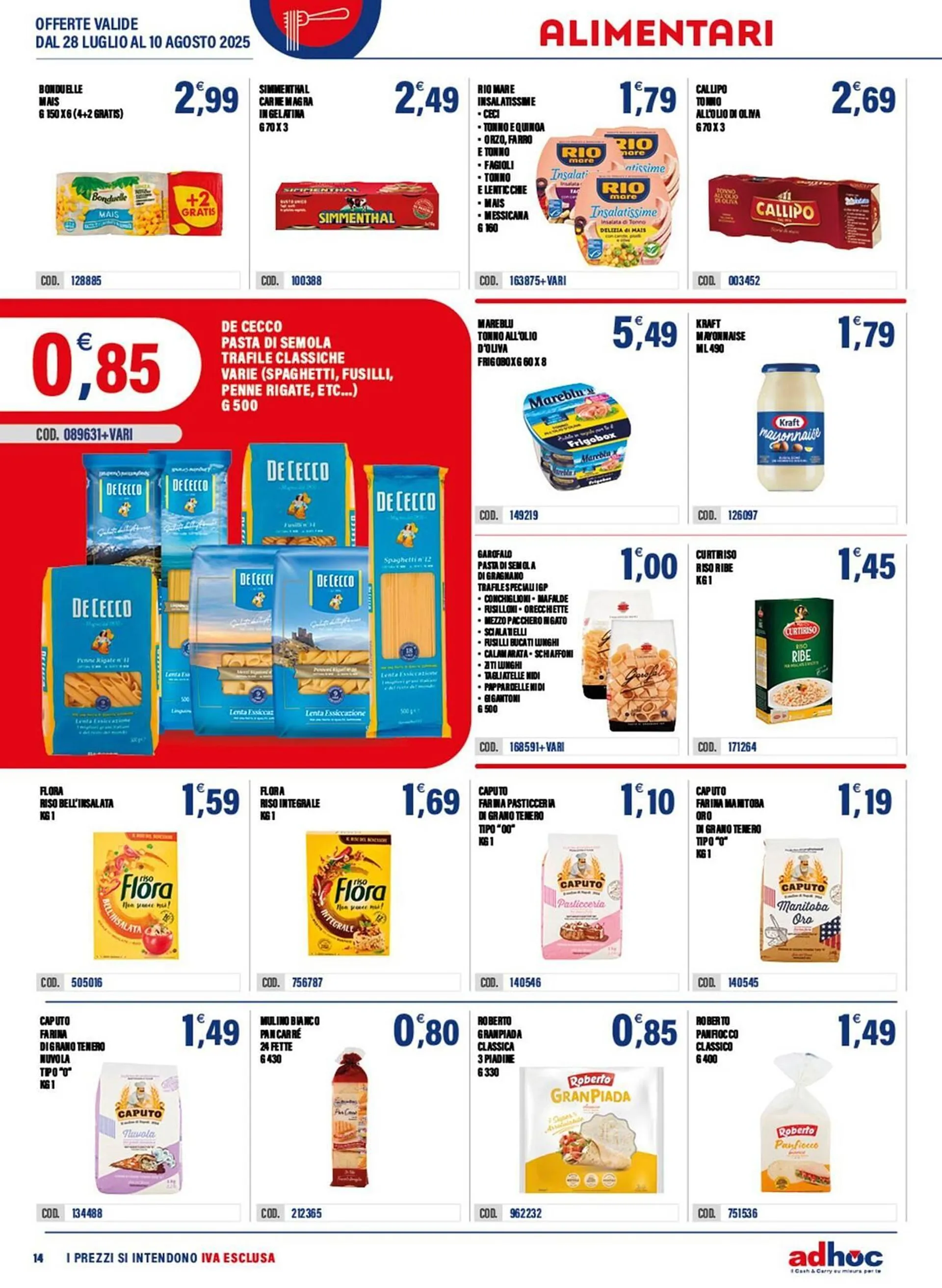 Volantino Adhoc da 28 luglio a 10 agosto di 2025 - Pagina del volantino 14