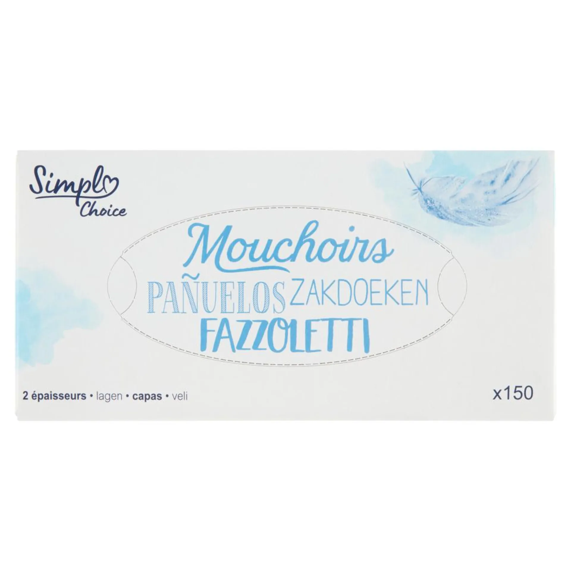 Simpl Choice Fazzoletti 2 veli 150 pz