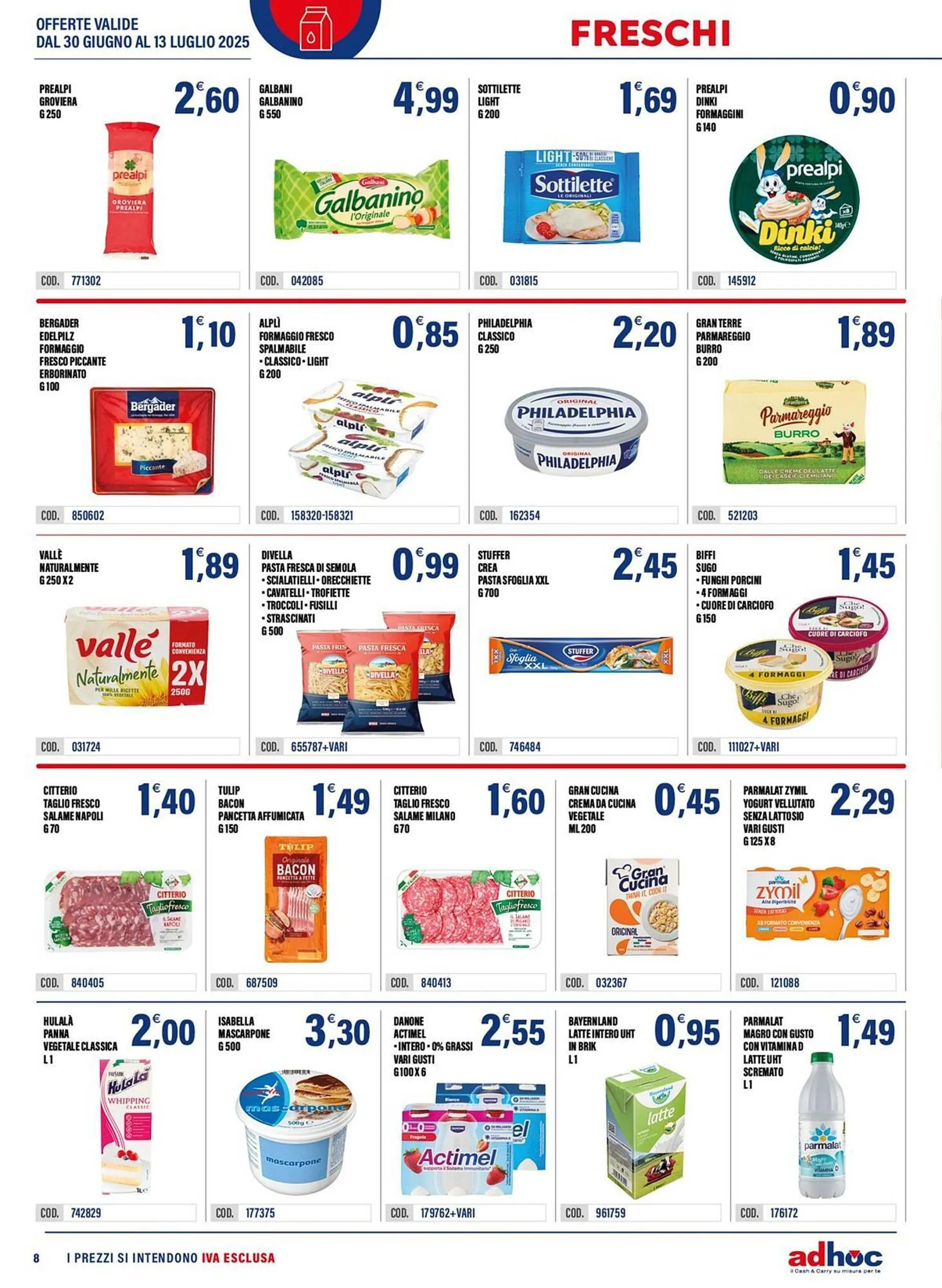 Volantino Adhoc da 30 giugno a 13 luglio di 2025 - Pagina del volantino 8