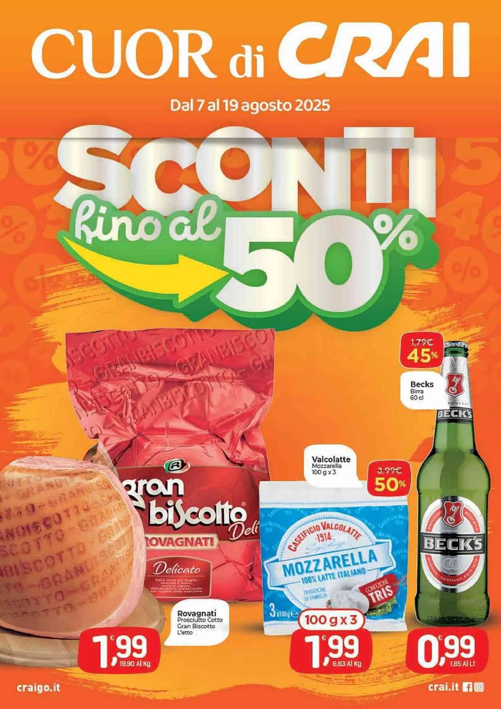 Volantino Crai da 7 agosto a 19 agosto di 2025 - Pagina del volantino 1