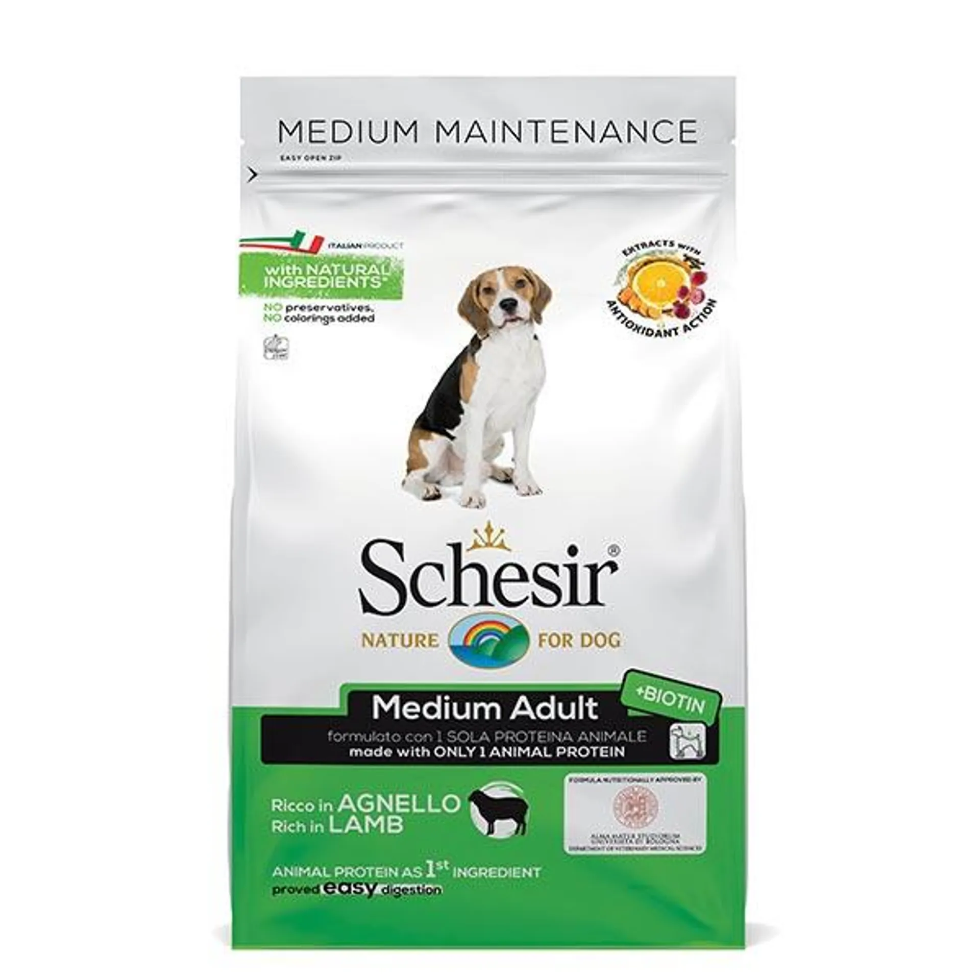 Schesir - Dry Line Medium Mantenimento con Agnello