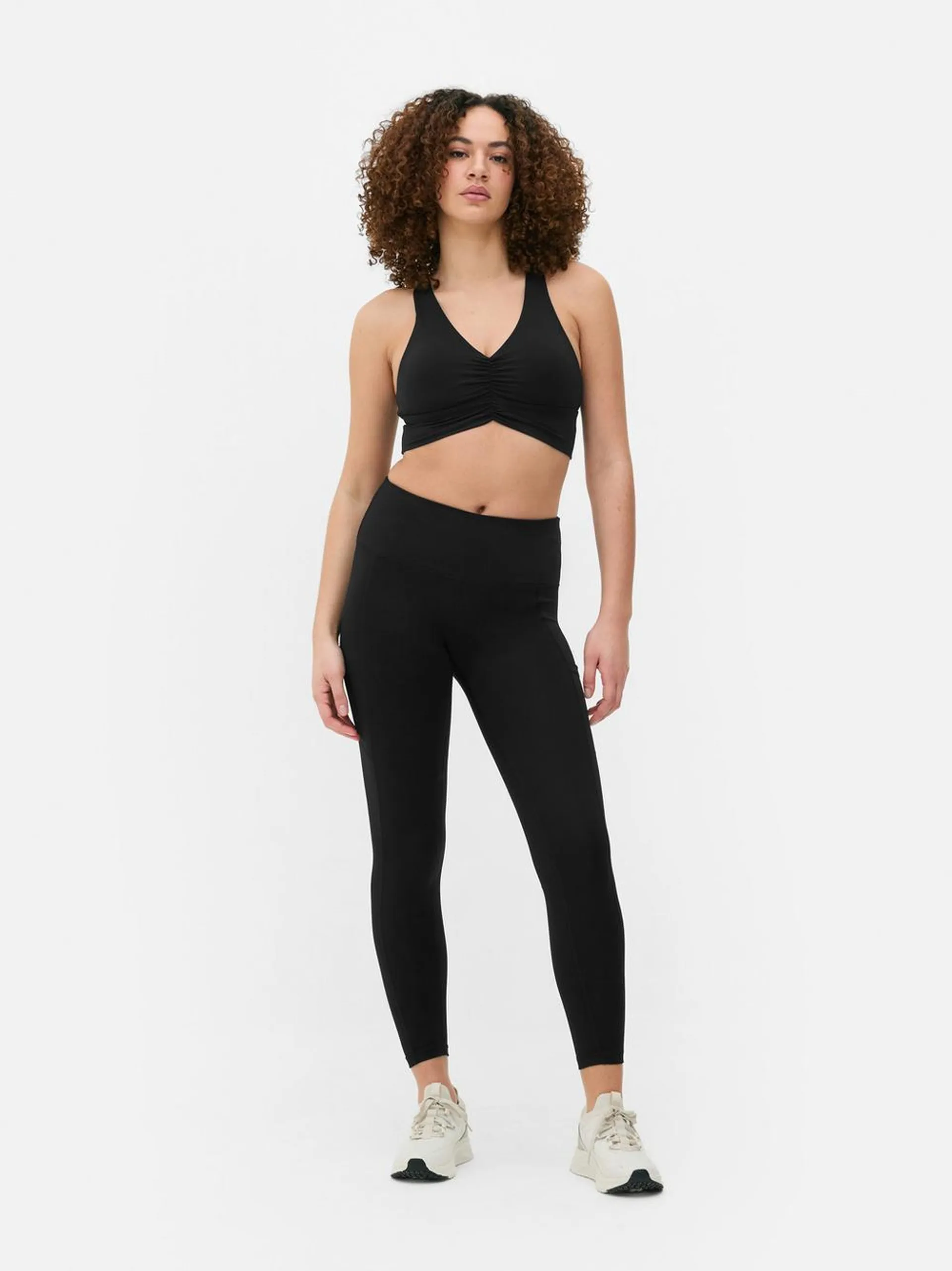 Performance Leggings mit hohem Bund