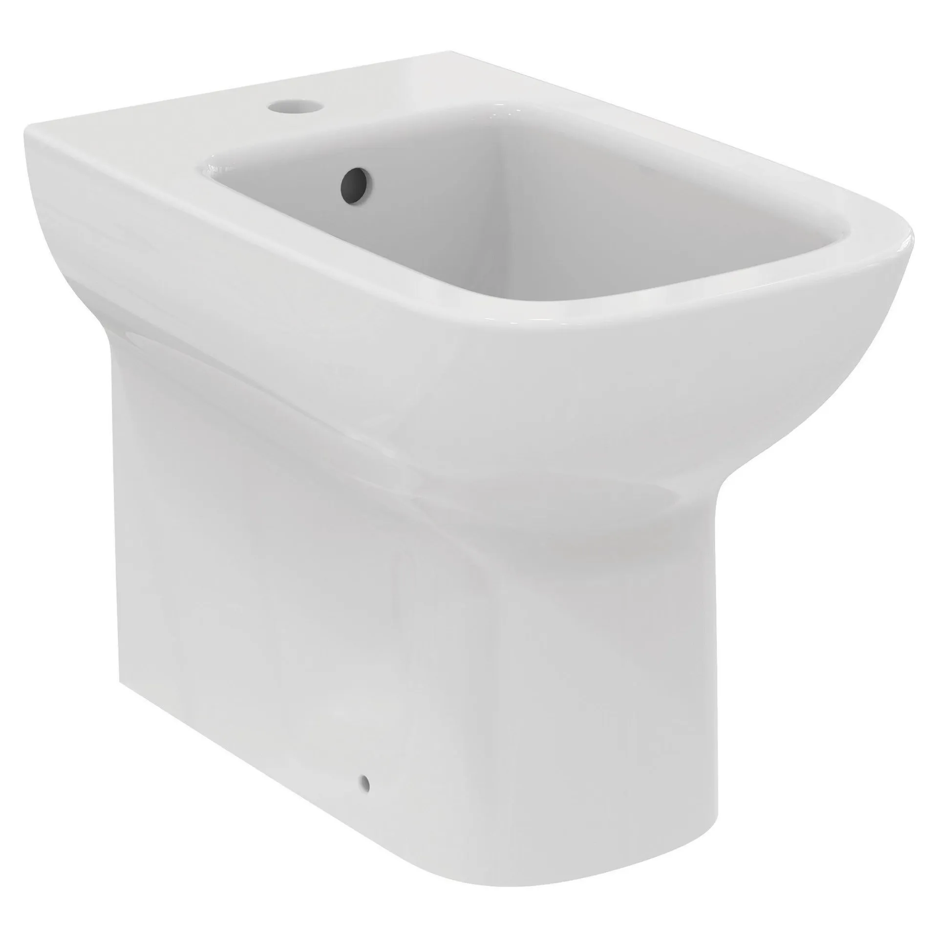 BIDET IDEAL STANDARD SERIE I LIFE A TERRA FILO MURO IN CERAMICA BIANCA