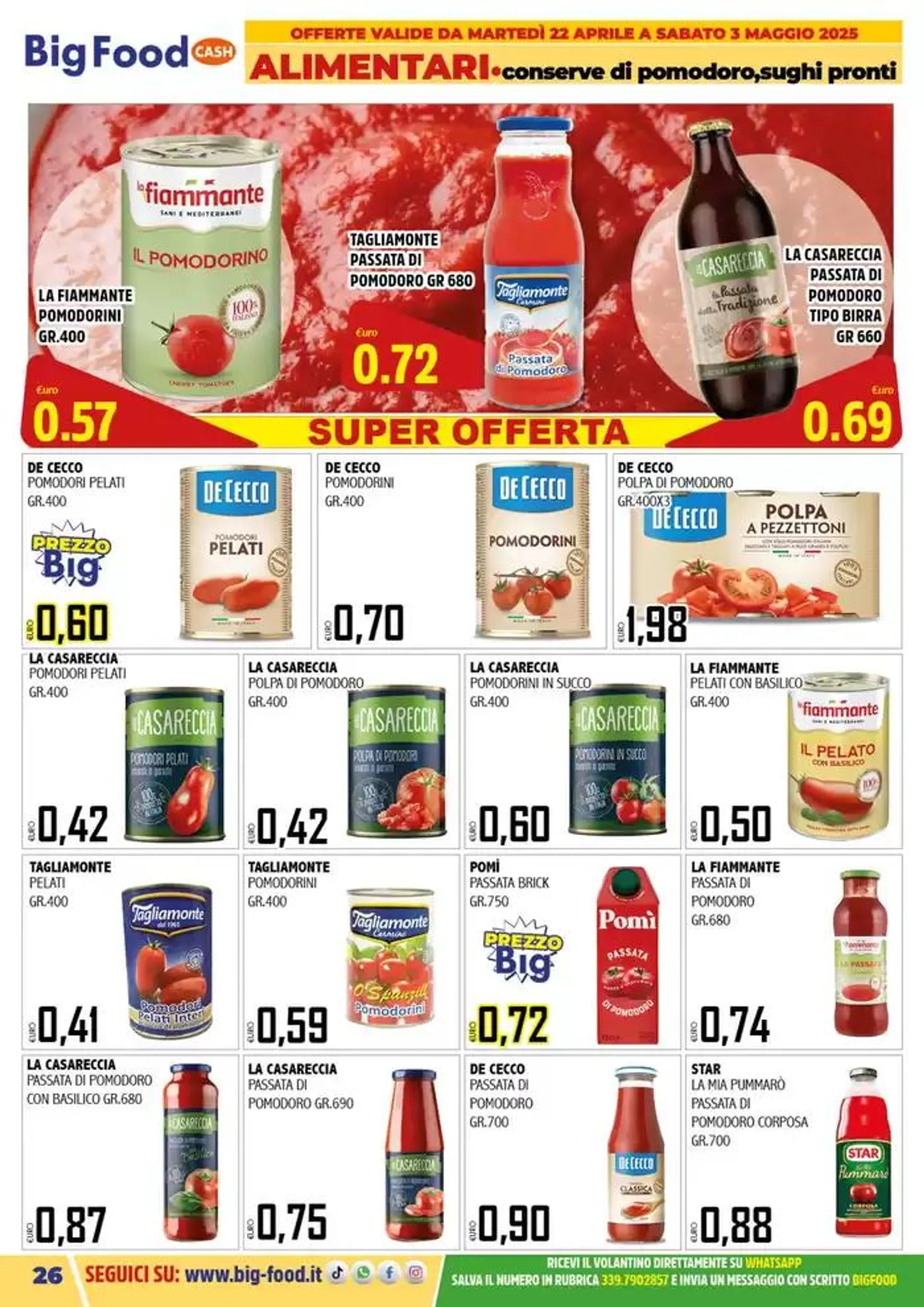 Mega Offerte  da 22 aprile a 3 maggio di 2025 - Pagina del volantino 26