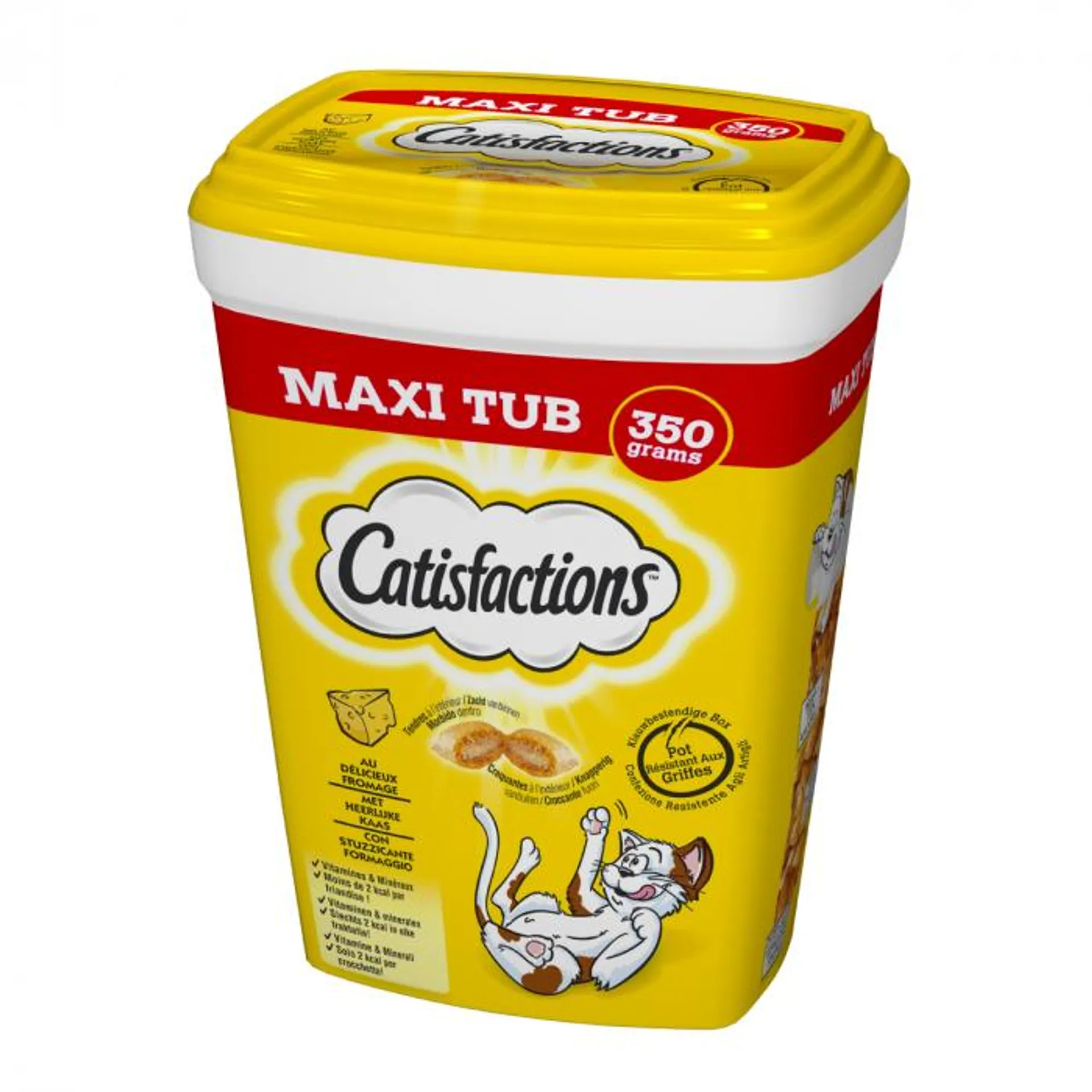 Snack per gatti catisfaction formaggio maxi formato da 350 gr