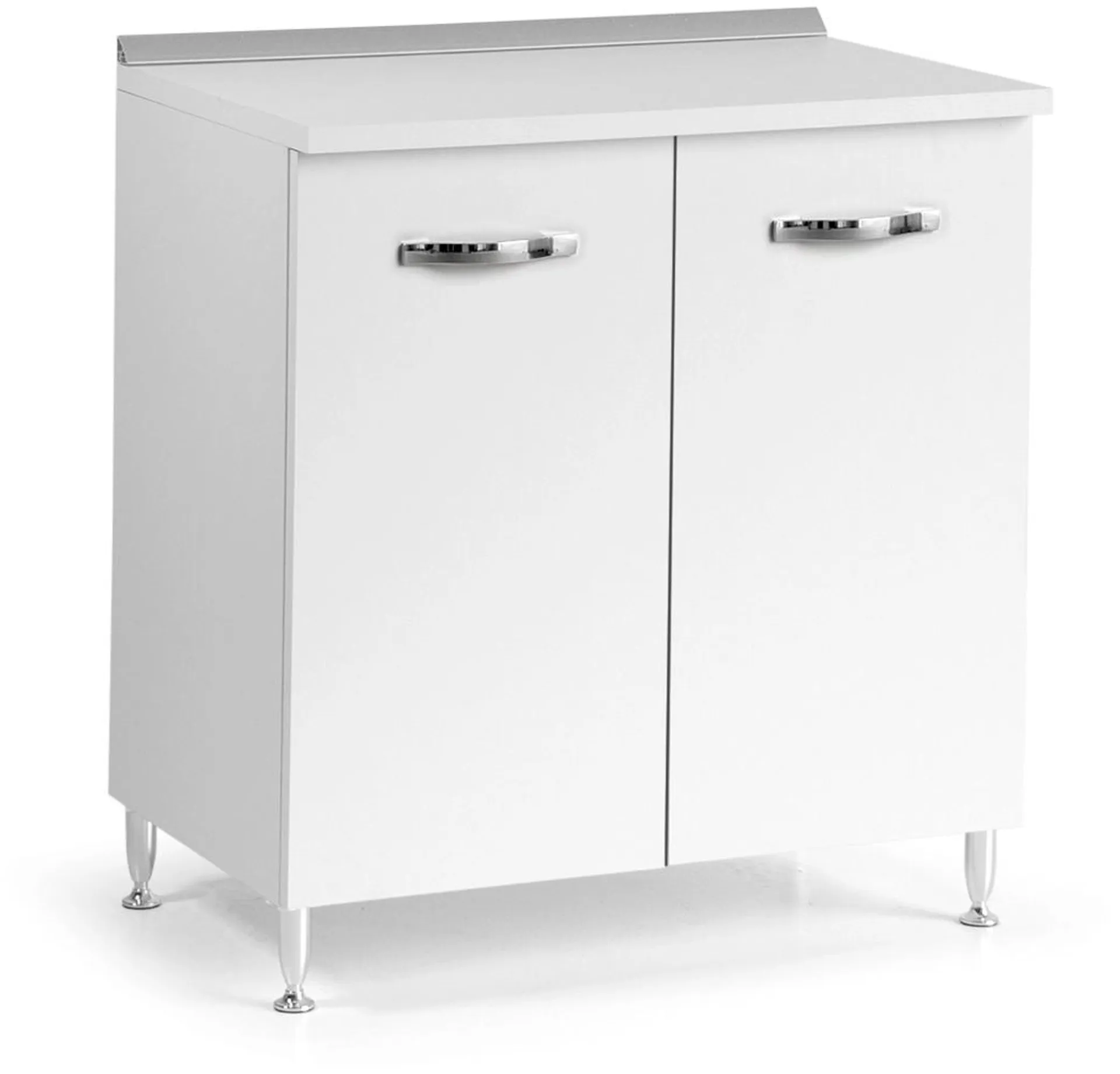 Base cucina 2 ante 80 cm bianco frassinato