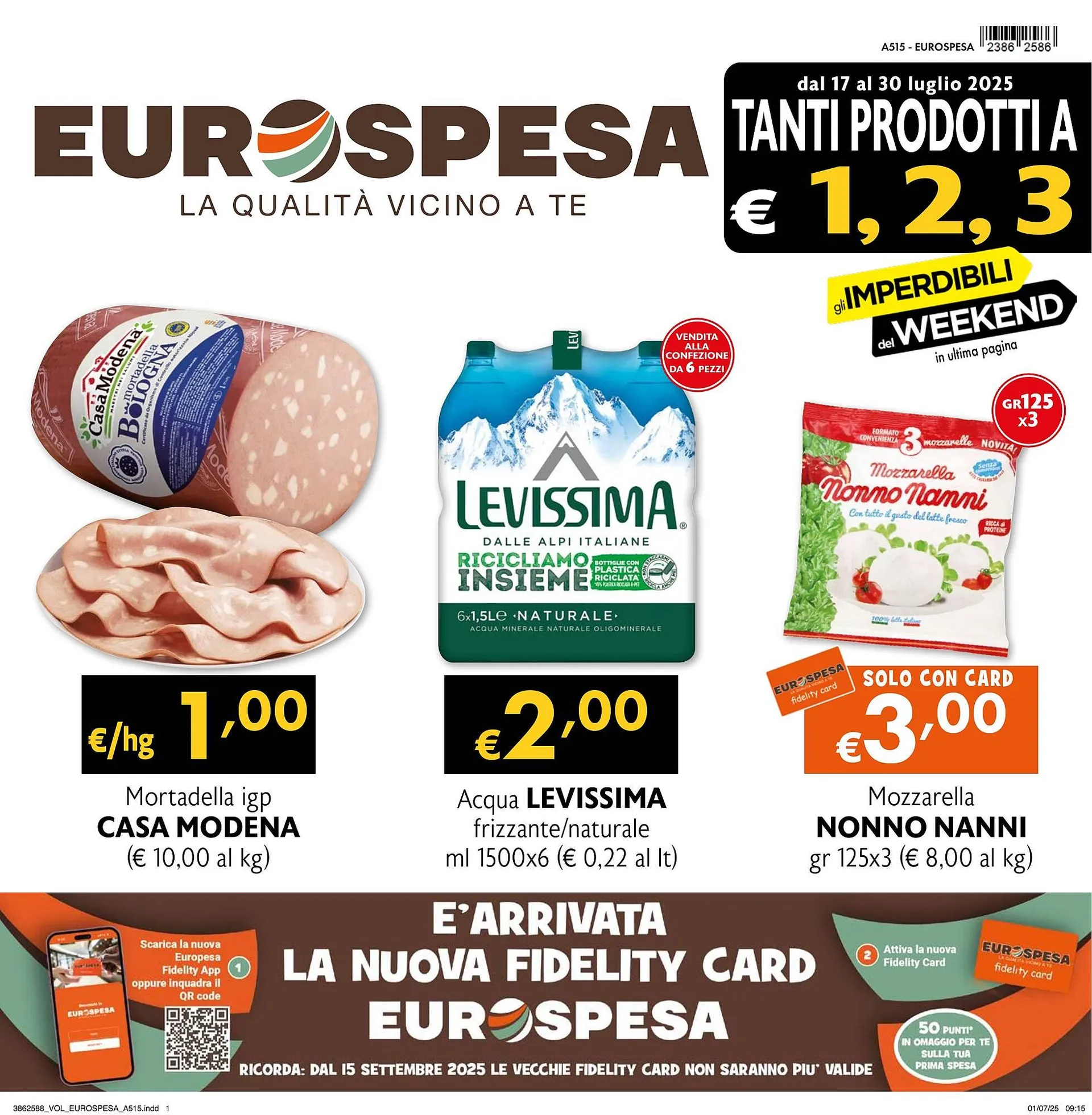 Volantino Eurospesa da 17 luglio a 30 luglio di 2025 - Pagina del volantino 1
