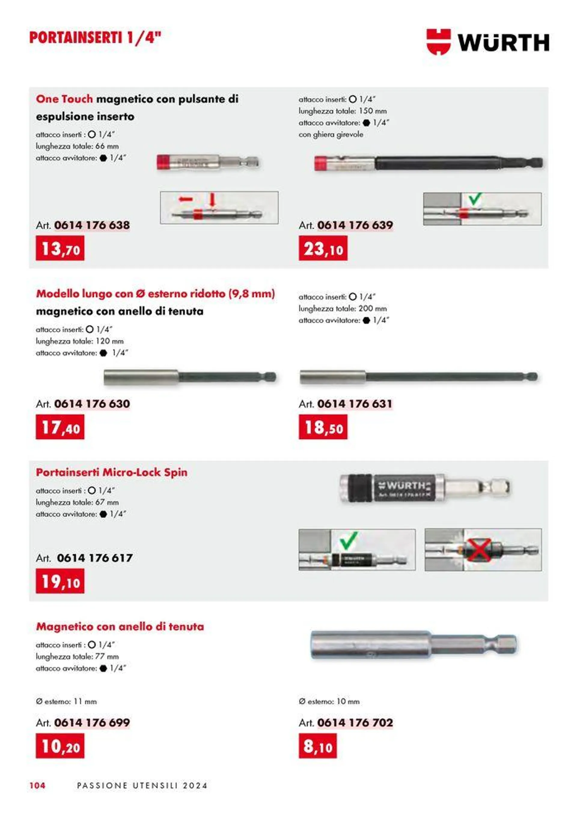 Passione utensili da 1 luglio a 31 dicembre di 2024 - Pagina del volantino 104