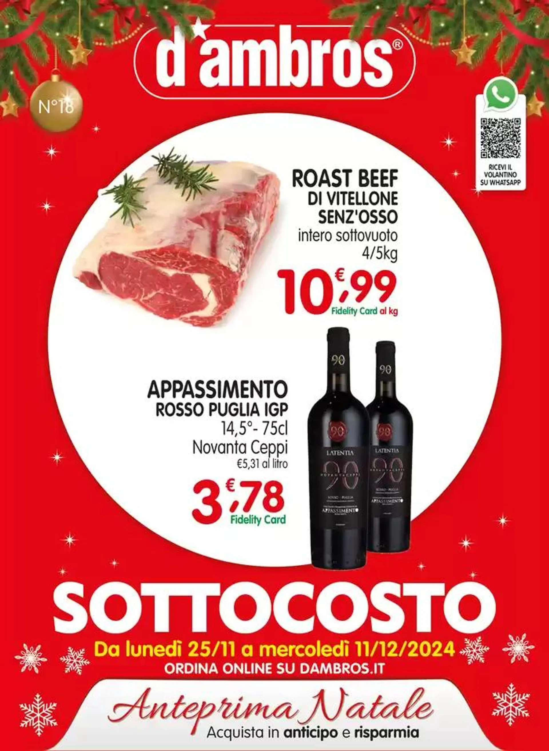 Sottocosto da 25 novembre a 11 dicembre di 2024 - Pagina del volantino 1