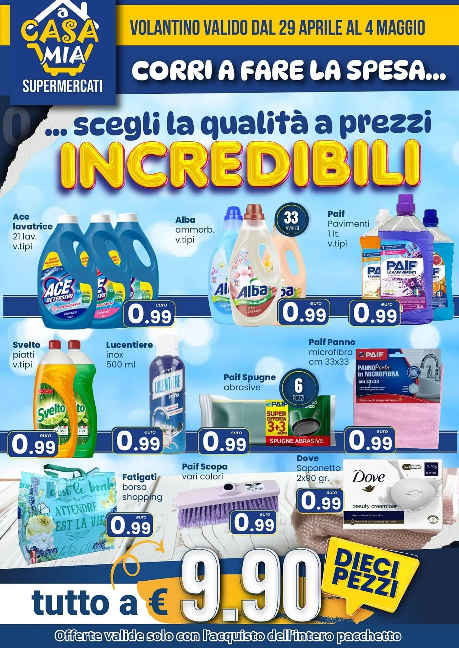 Volantino A Casa Mia da 28 aprile a 4 maggio di 2025 - Pagina del volantino 1