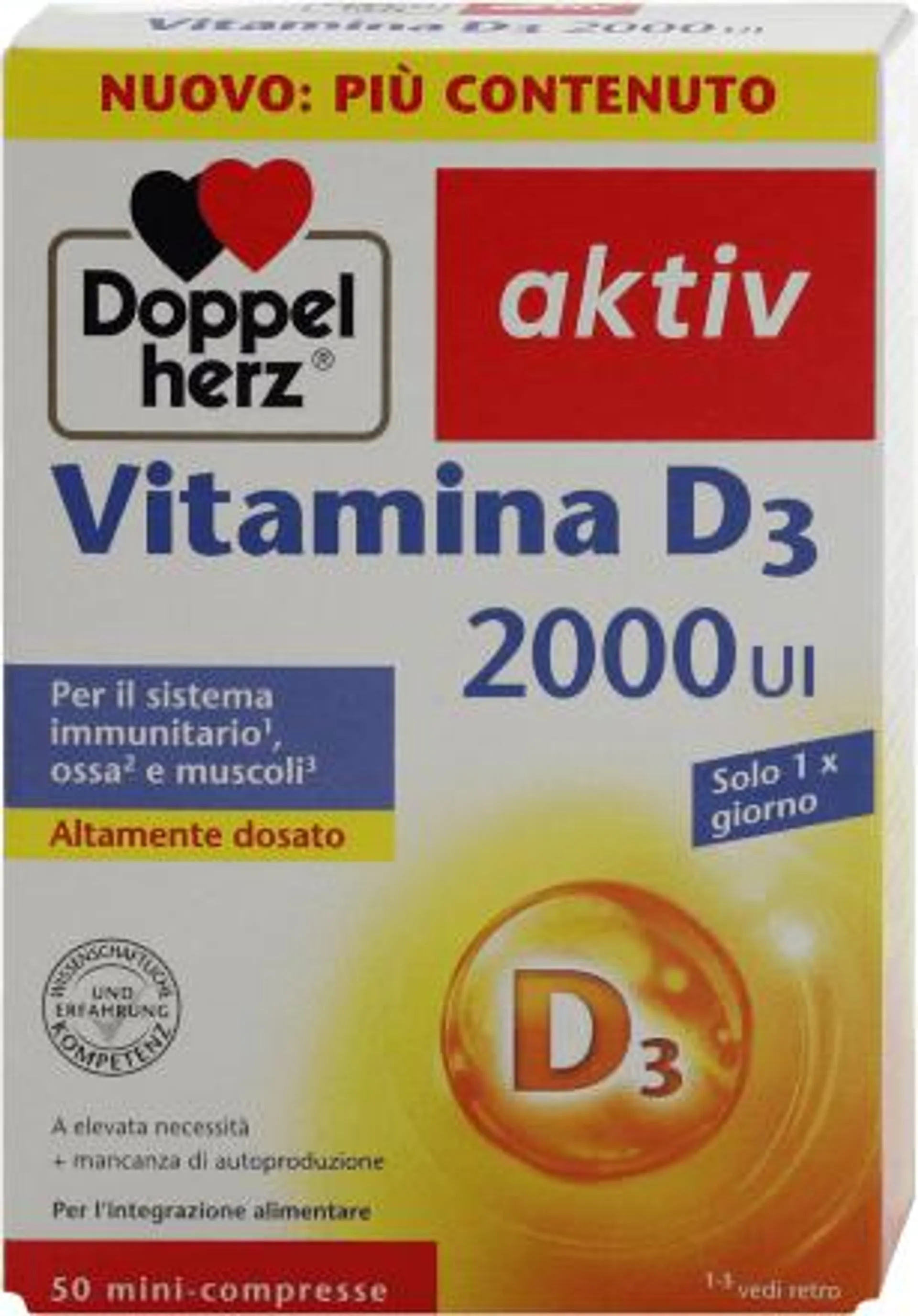 Vitamina D3 2000 aktiv, 50 pz