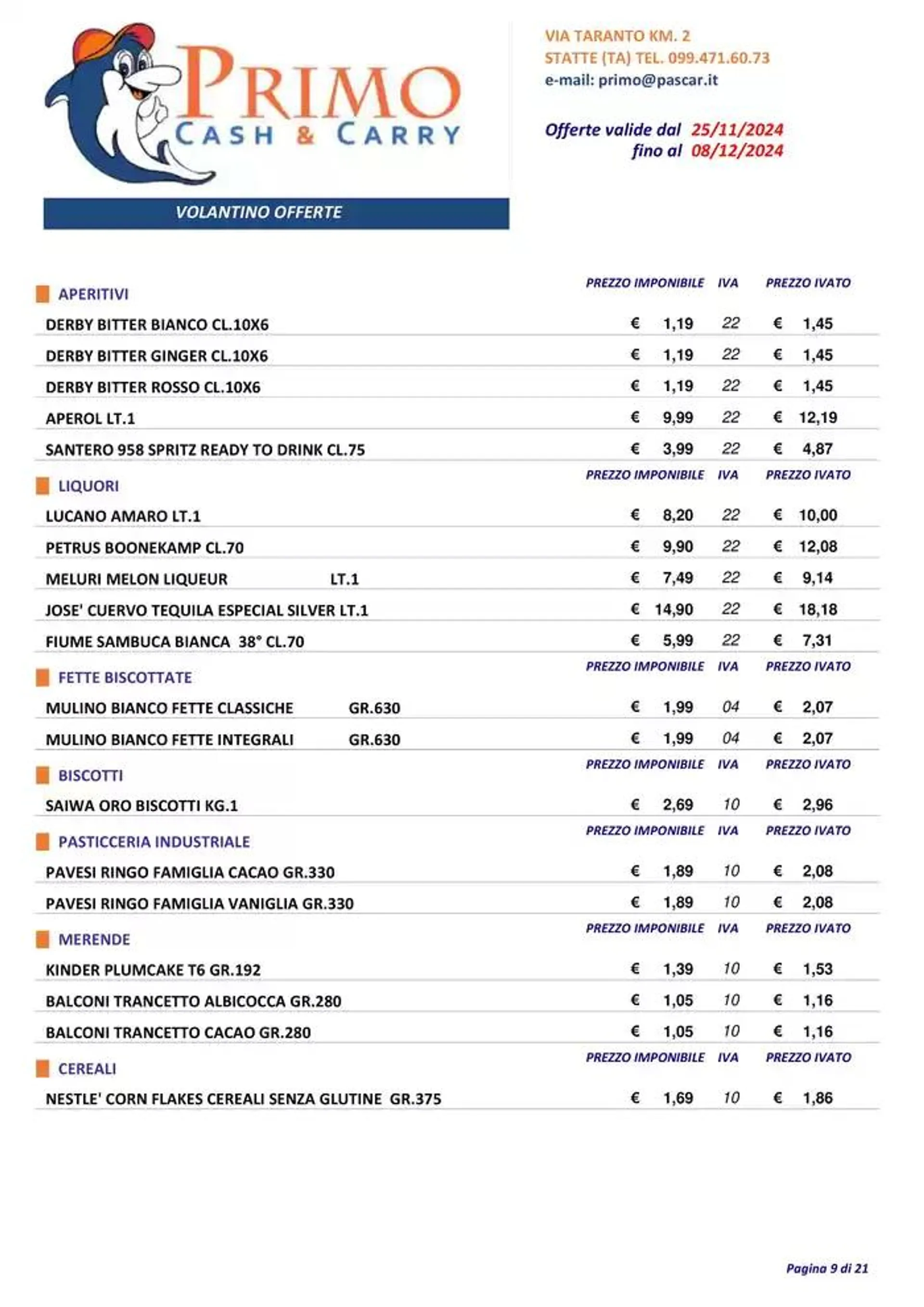 Offerte valide dal 25/11 fino al 08/12 da 27 novembre a 8 dicembre di 2024 - Pagina del volantino 9