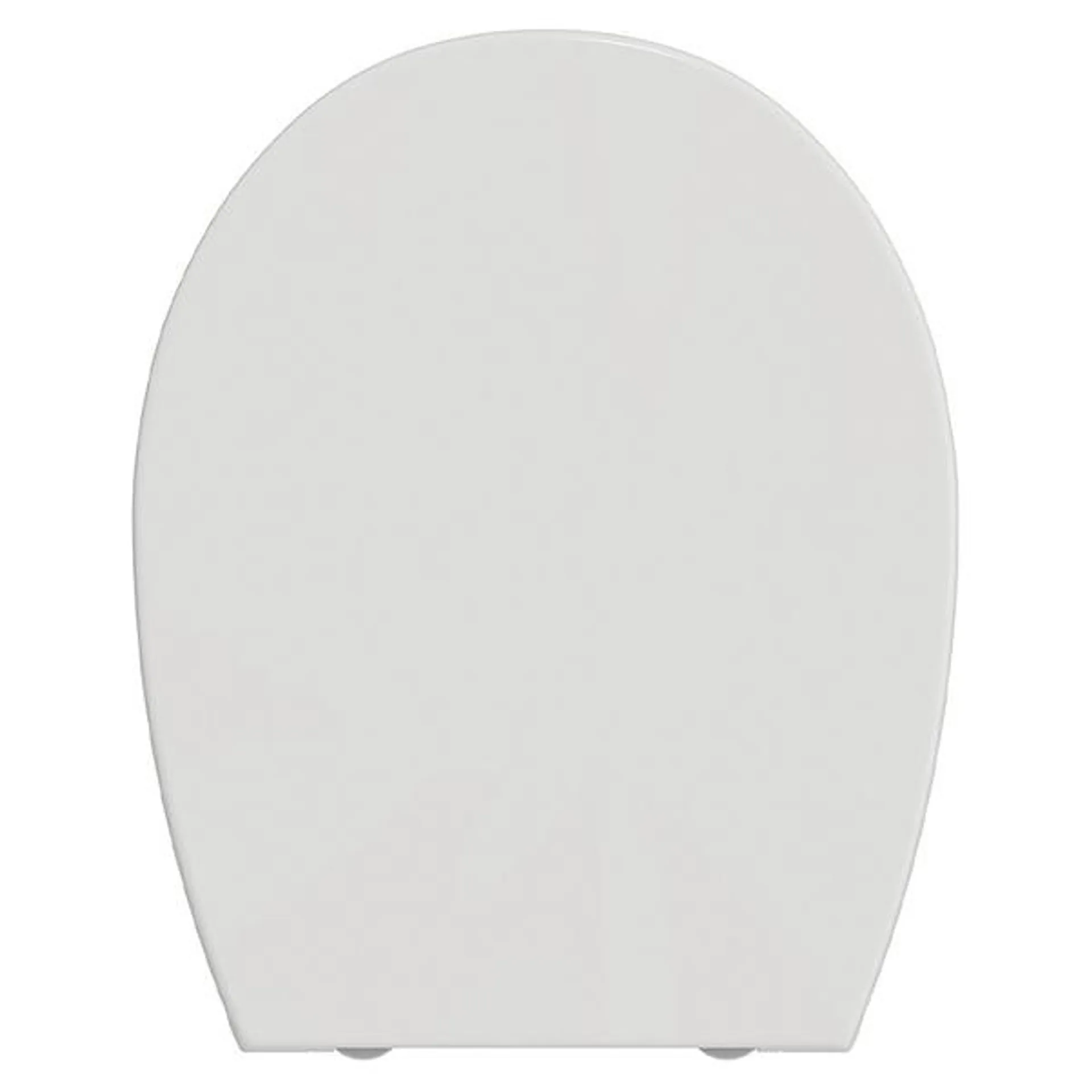 Copriwater universale ovale new everest in termoplastico bianco con cerniere in nylon