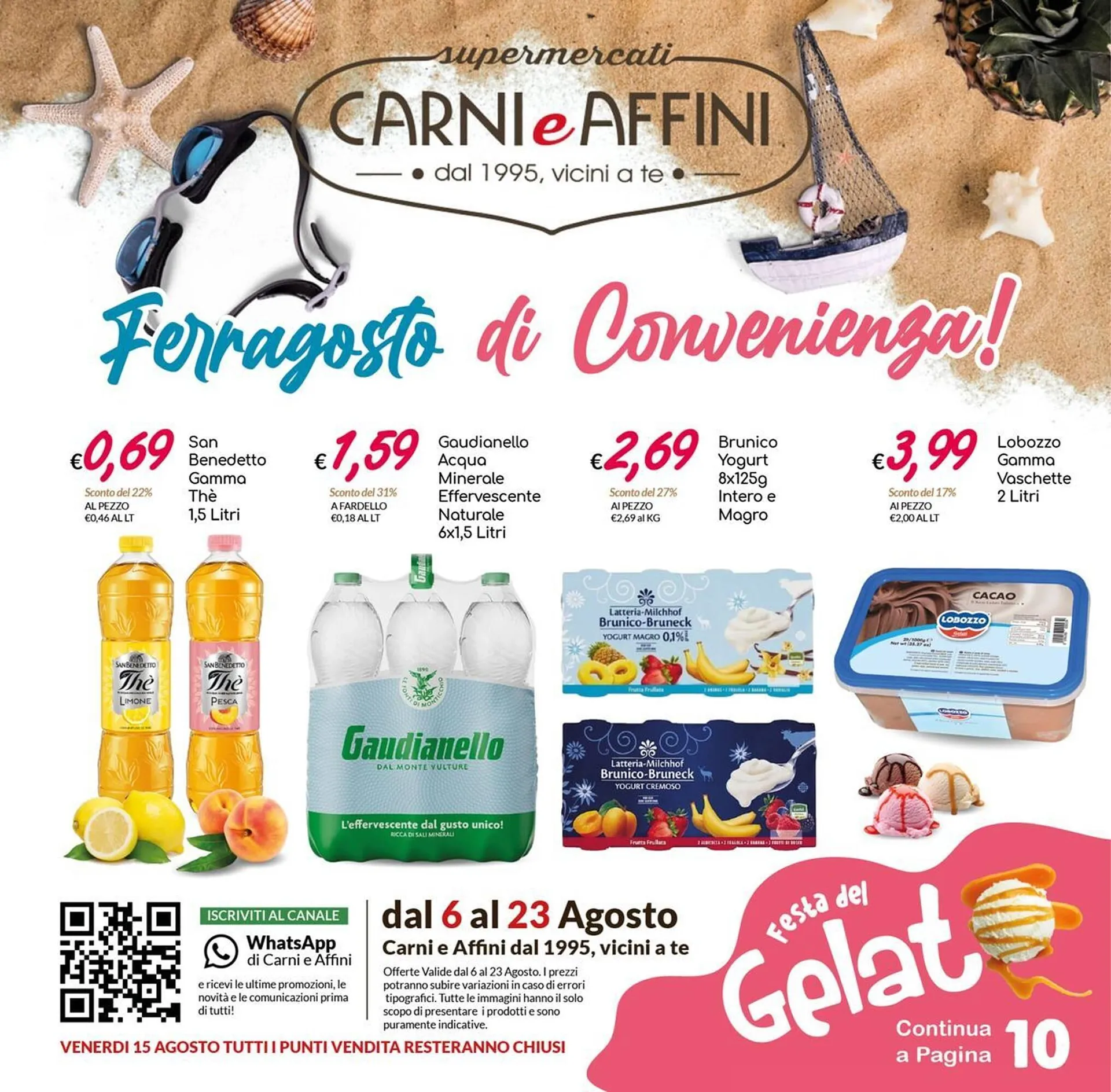 Volantino Carni e Affini Supermercati da 6 agosto a 23 agosto di 2025 - Pagina del volantino 1