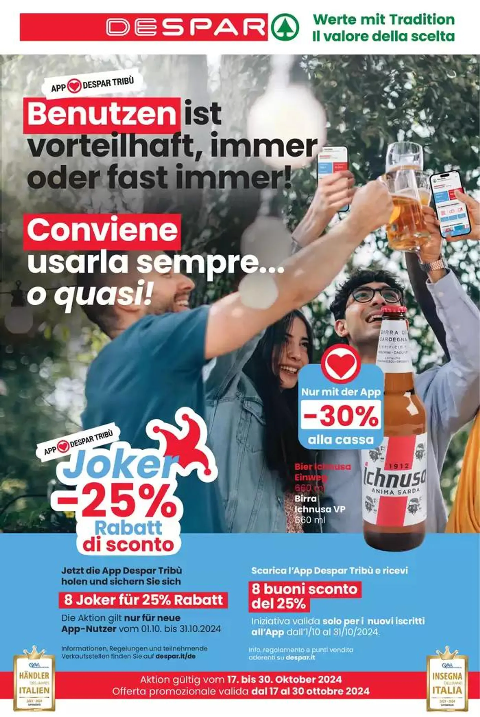 Volantino Sconti di qualità - Despar da 17 ottobre a 30 ottobre di 2024 - Pagina del volantino 1