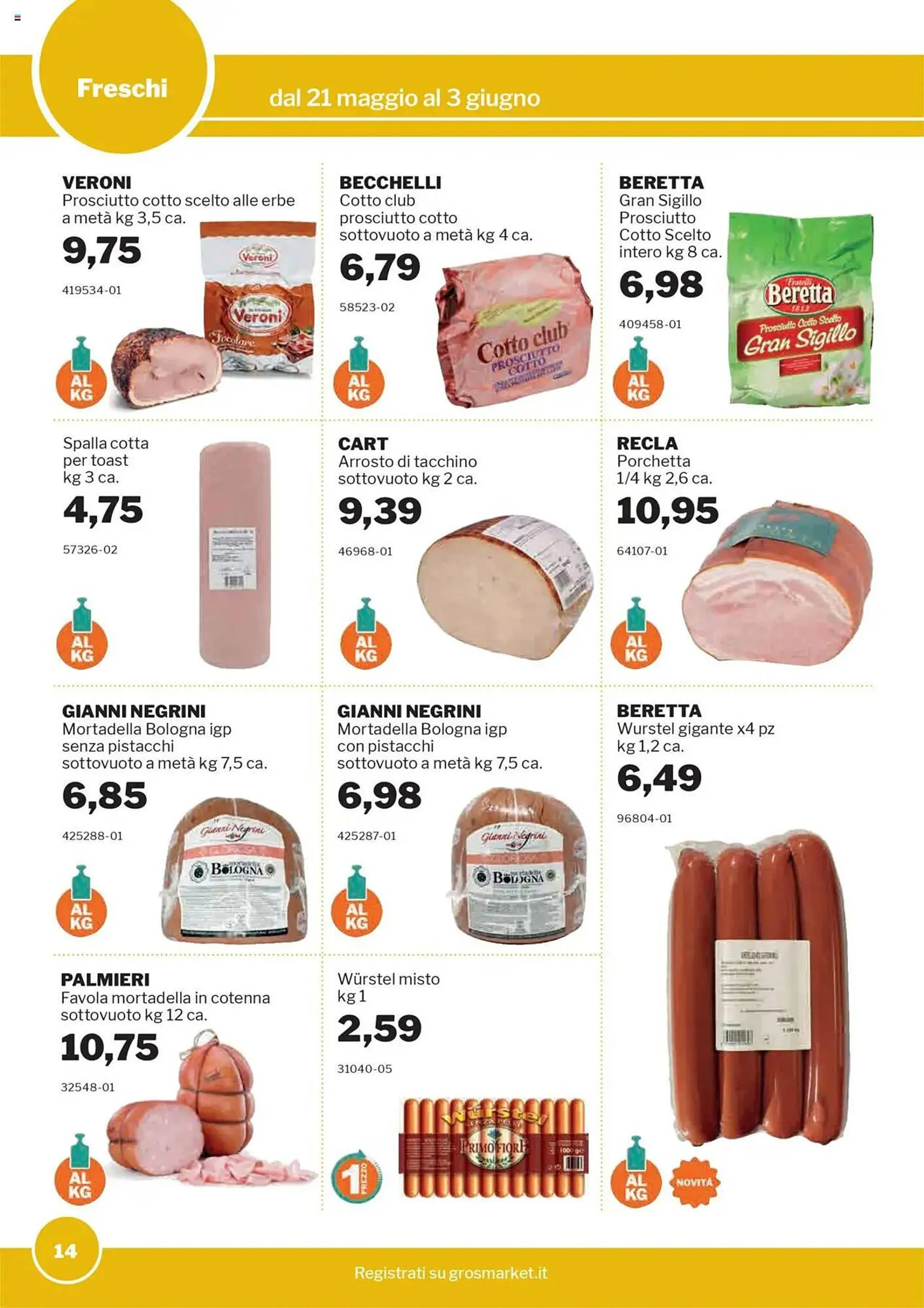 Volantino GrosMarket da 21 maggio a 3 giugno di 2025 - Pagina del volantino 14