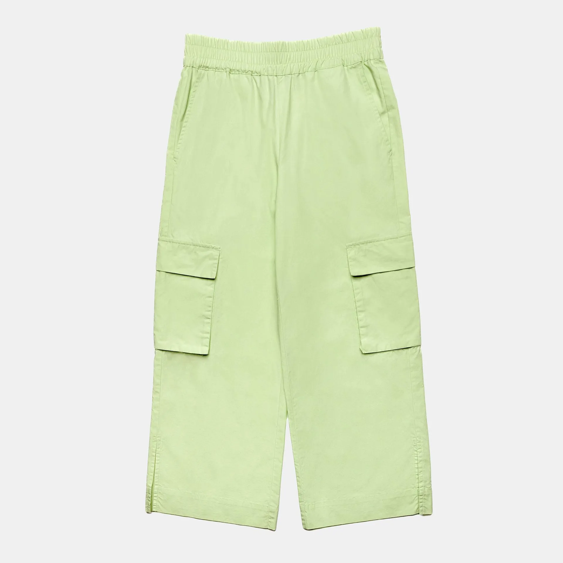 Pantalone in popeline da Bambina, VERDE