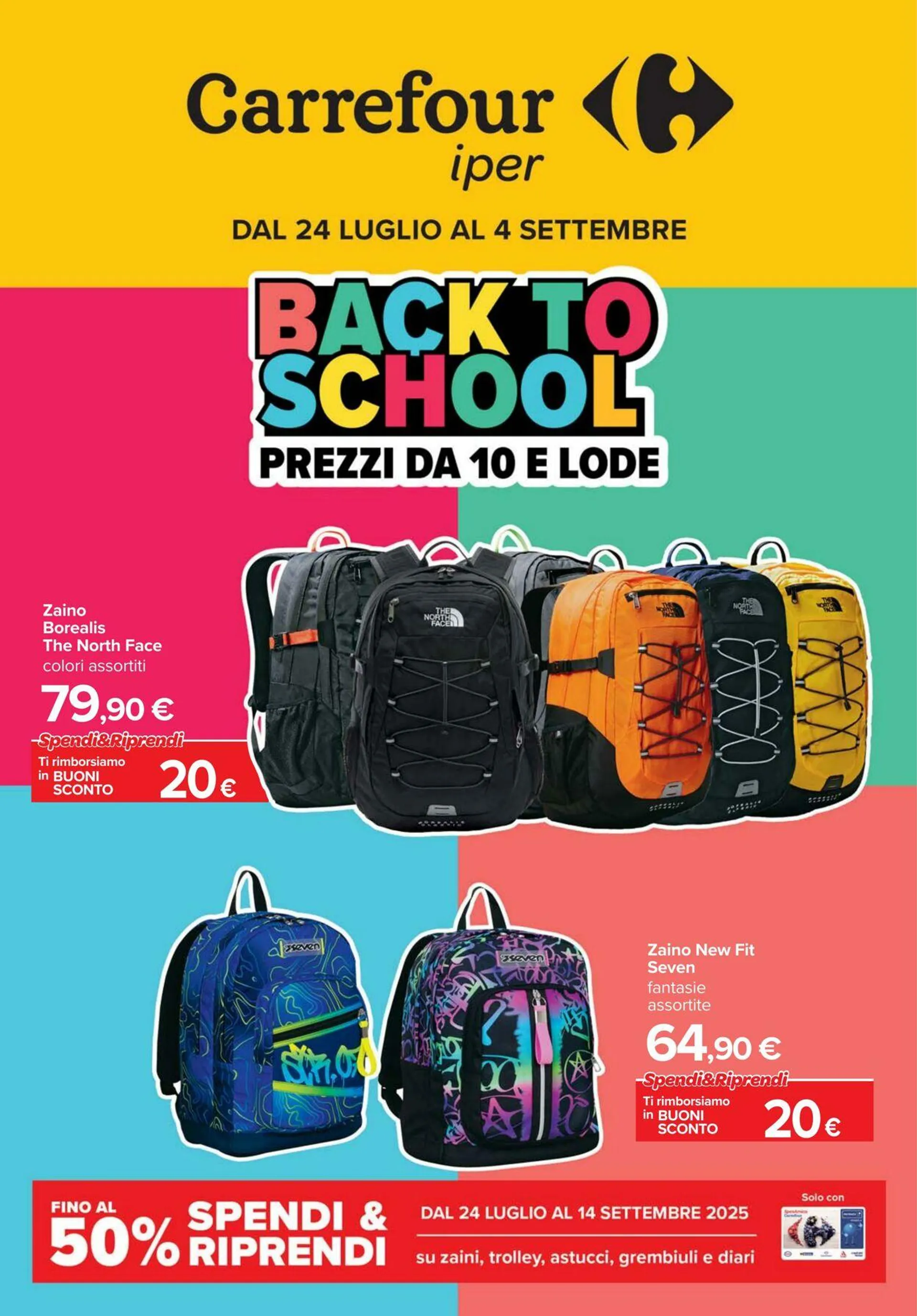 Carrefour Volantino attuale da 24 luglio a 4 settembre di 2025 - Pagina del volantino 1