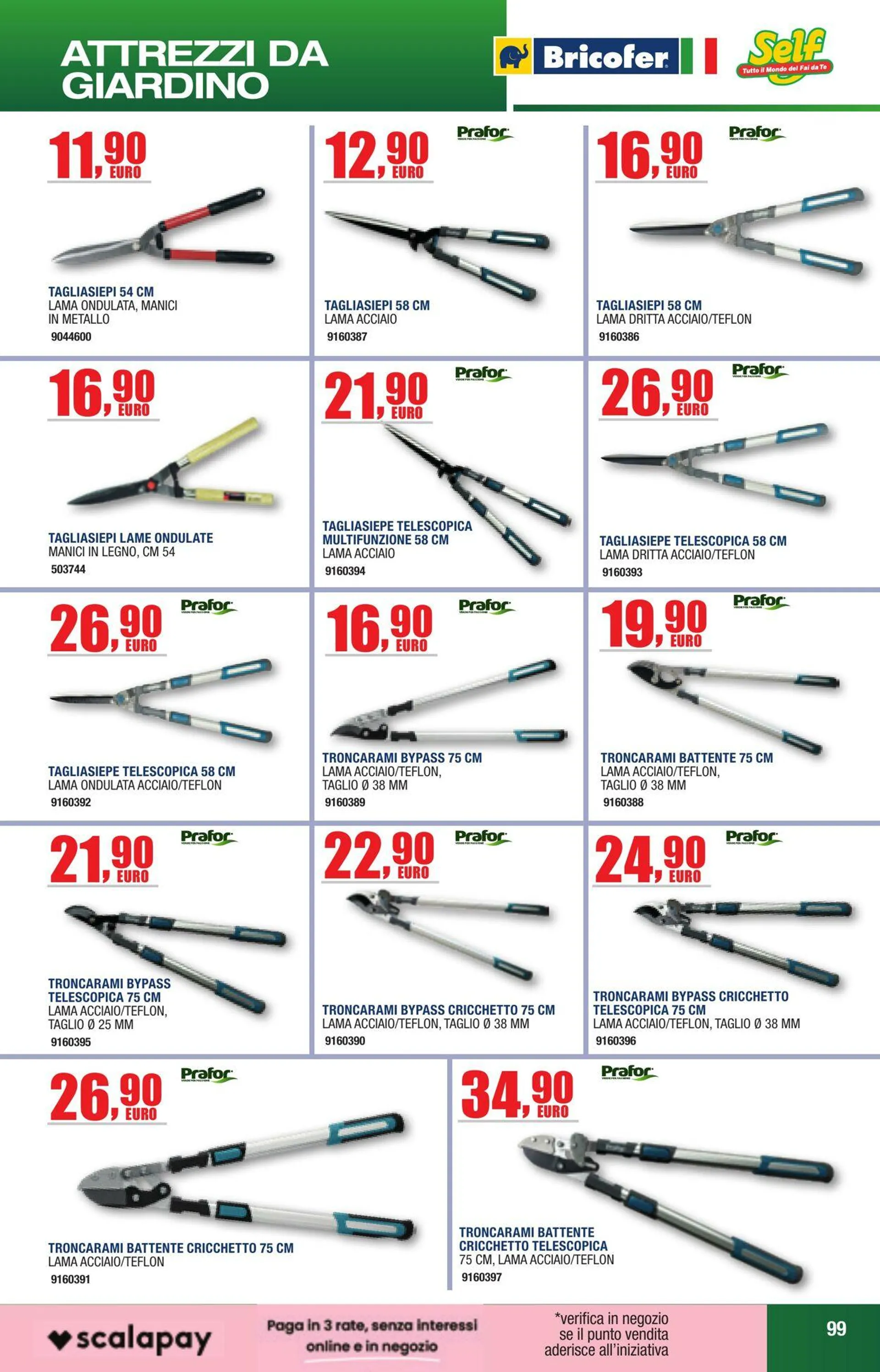 Bricofer - Perugia Volantino attuale da 25 giugno a 9 luglio di 2025 - Pagina del volantino 99