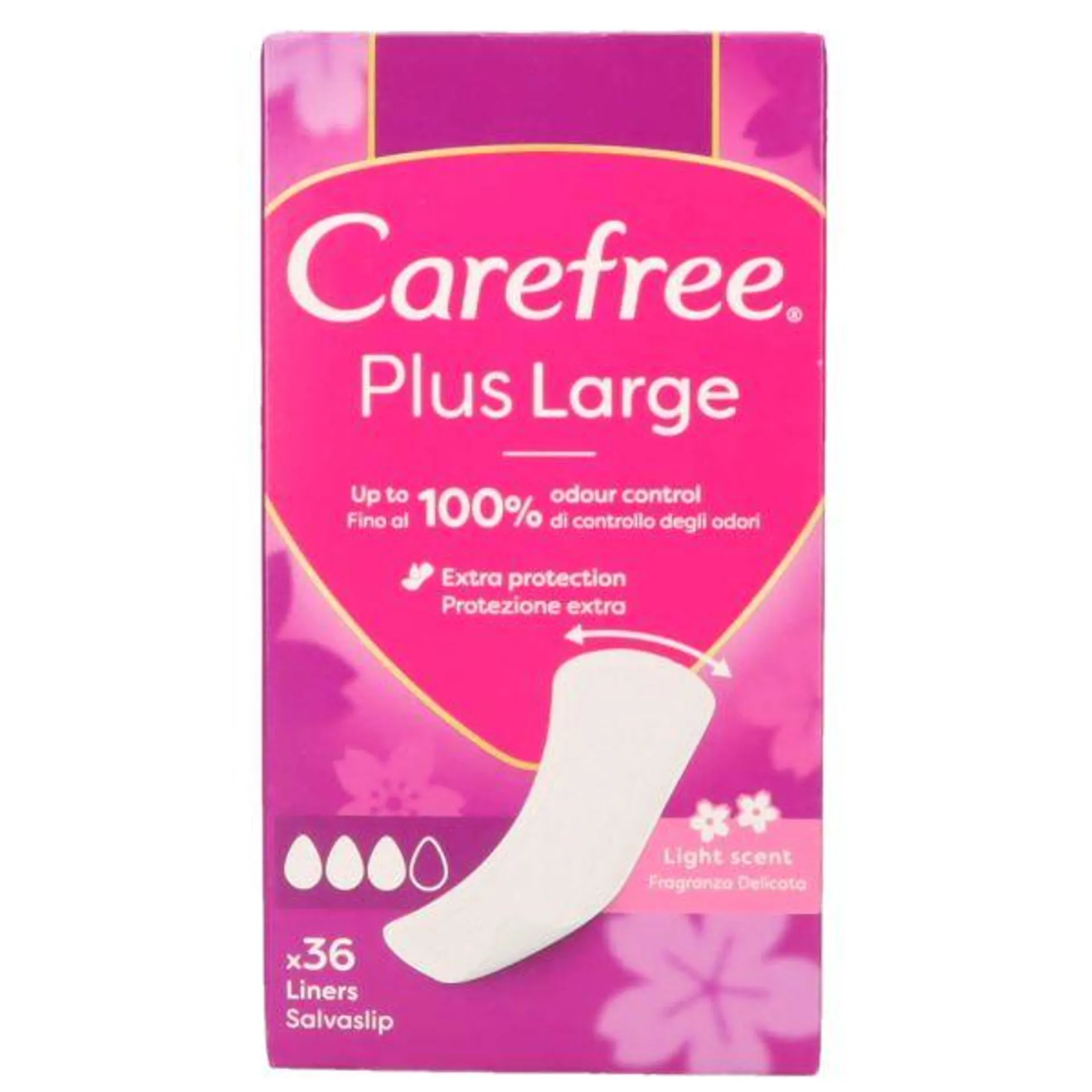 ASSORBENTI CAREFREE PLUS MAXI LARGE