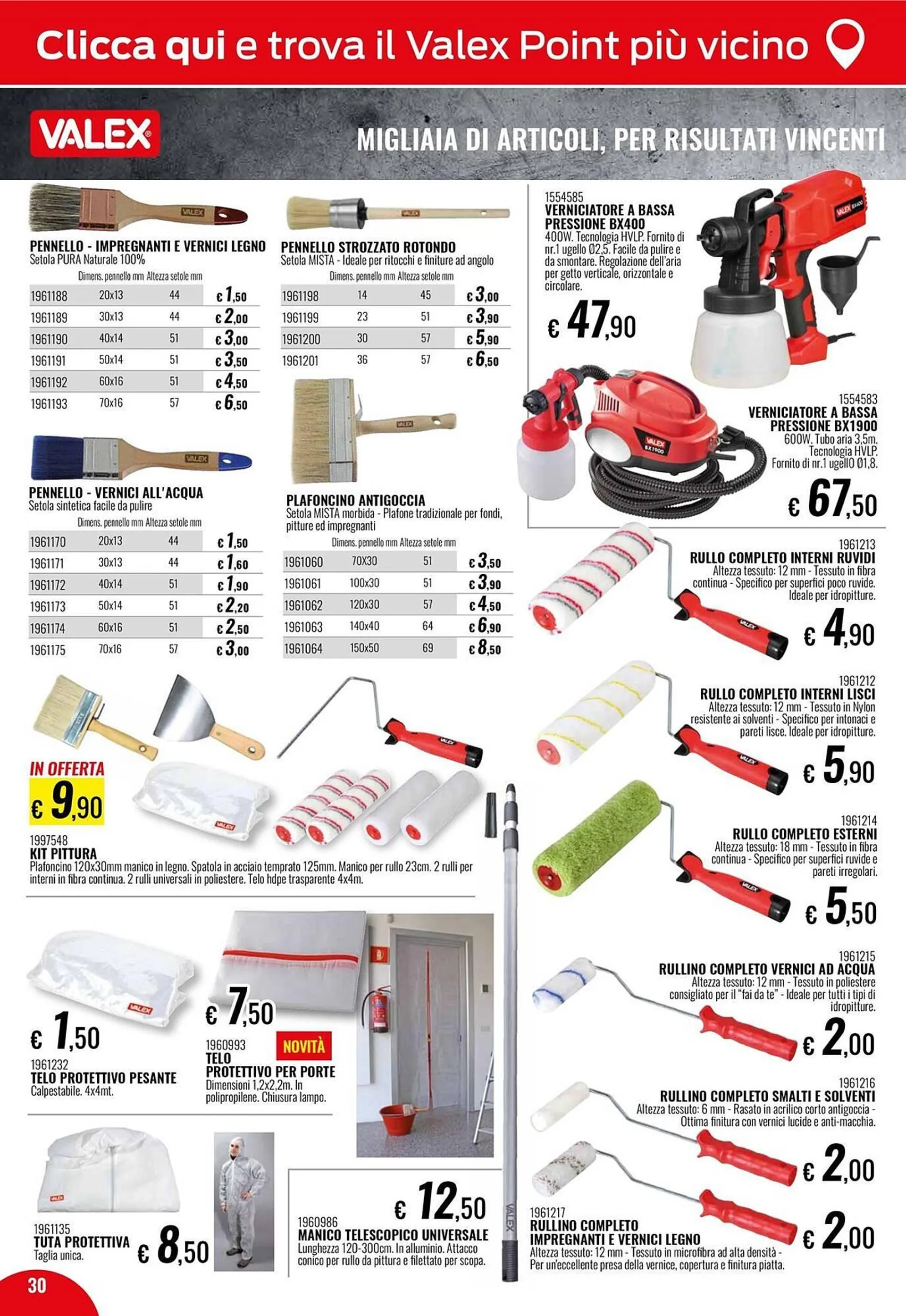 Volantino Valex da 24 settembre a 28 febbraio di 2025 - Pagina del volantino 30